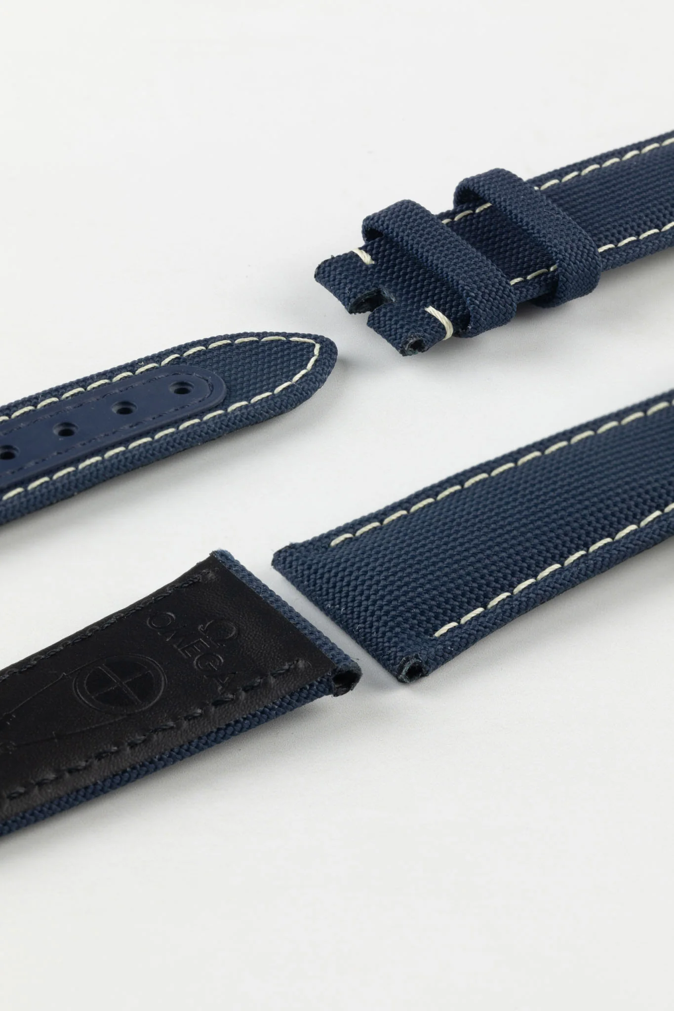 OMEGA CWZ014510 'Silver Snoopy Award' Speedmaster Nylon Watch Strap in BLUE - Image 3