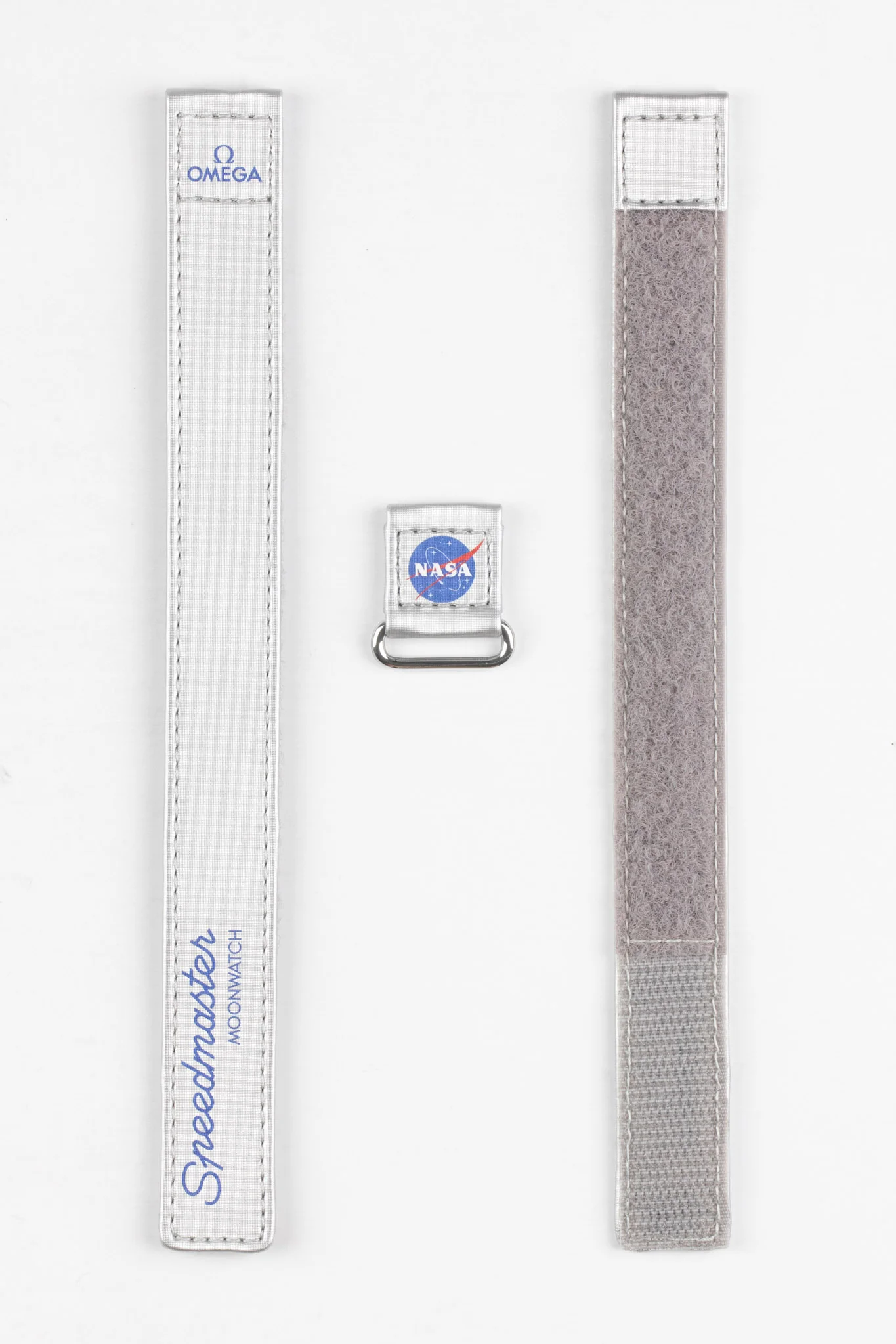OMEGA CWZ016040 2-Piece NASA Speedmaster Moonwatch Velcro® Strap - GREY - Image 8