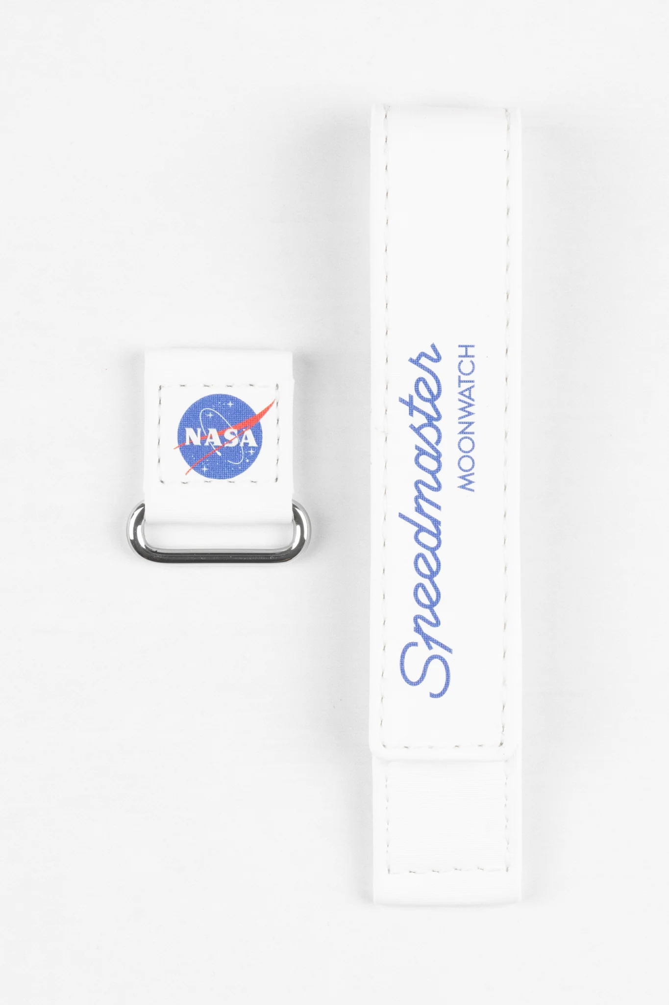 OMEGA CWZ016041 2-Piece NASA Speedmaster Moonwatch Velcro® Strap - WHITE - Image 10
