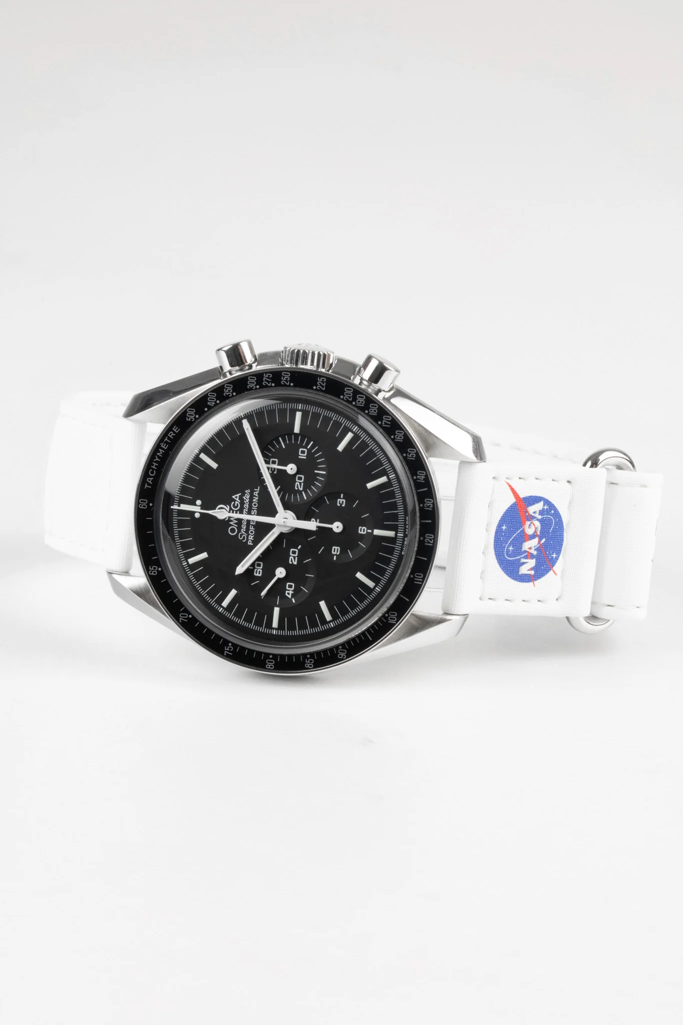 OMEGA CWZ016041 2-Piece NASA Speedmaster Moonwatch Velcro® Strap - WHITE - Image 3