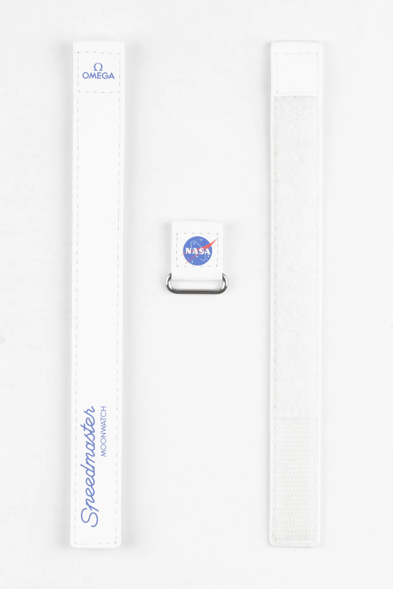 OMEGA CWZ016041 2-Piece NASA Speedmaster Moonwatch Velcro® Strap - WHITE - Image 8