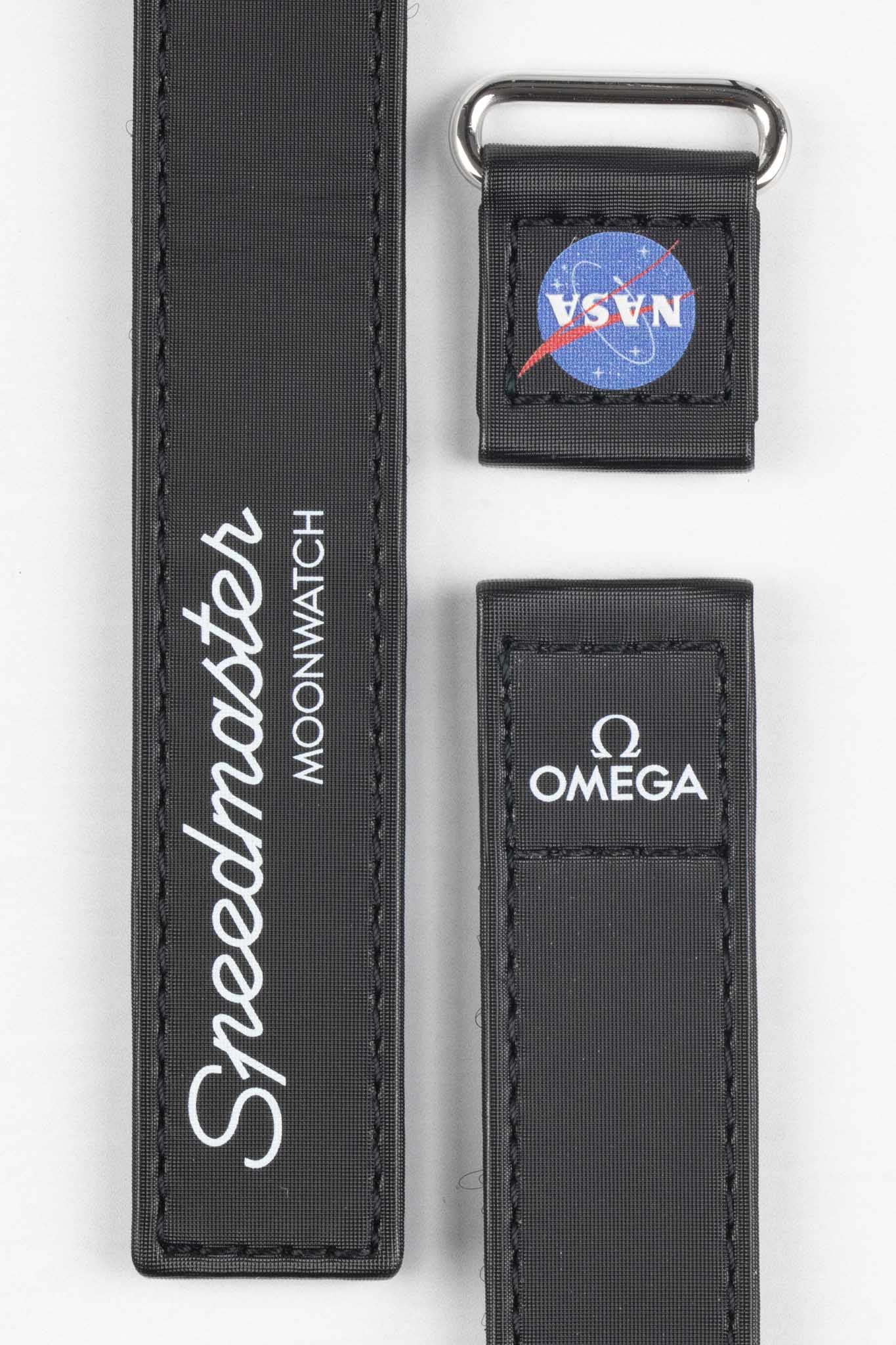 OMEGA CWZ016042 2-Piece NASA Speedmaster Moonwatch Velcro® Strap - BLACK - Image 4