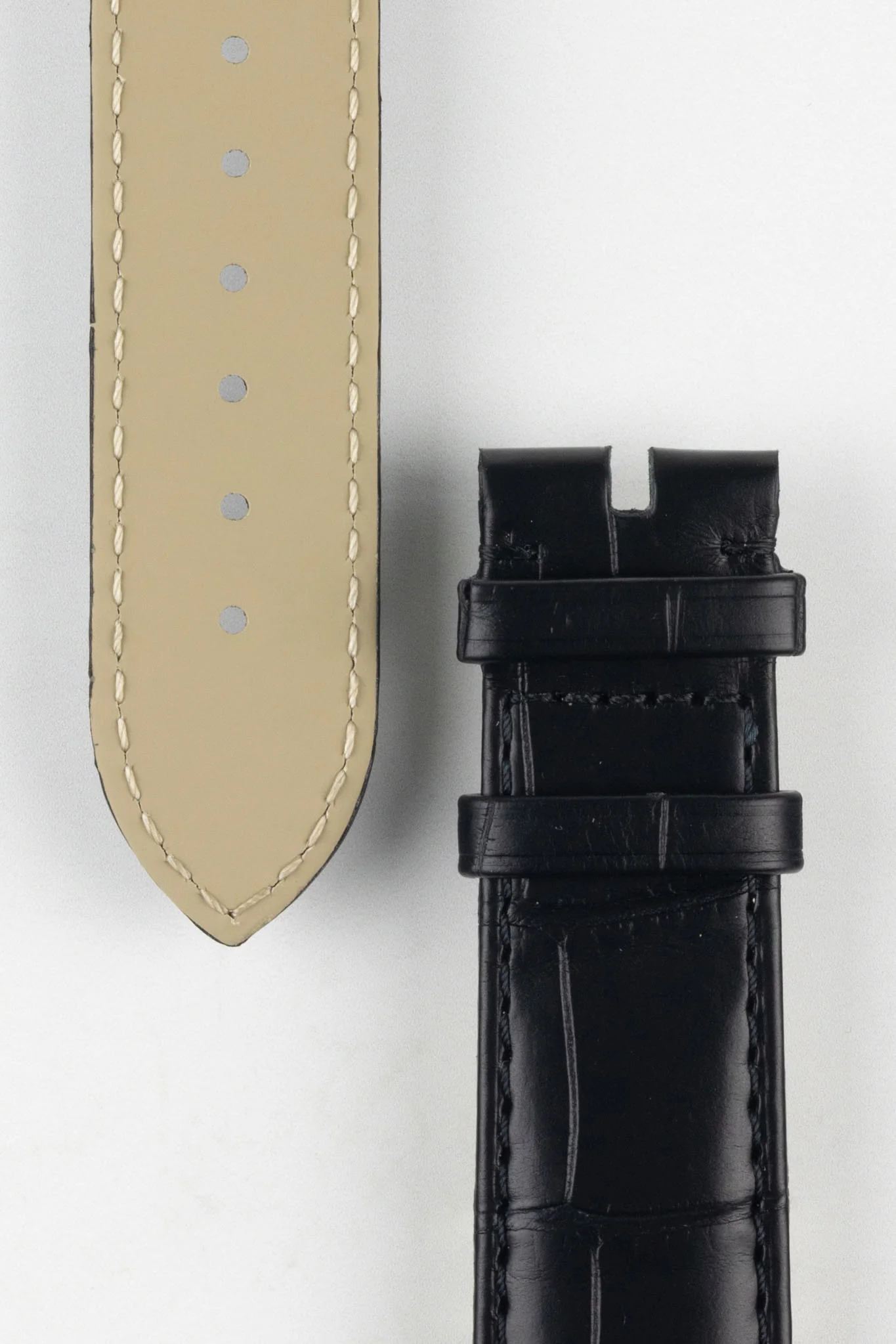 OMEGA Genuine Alligator 20mm Watch Strap in BLACK – 98000413 - Image 2