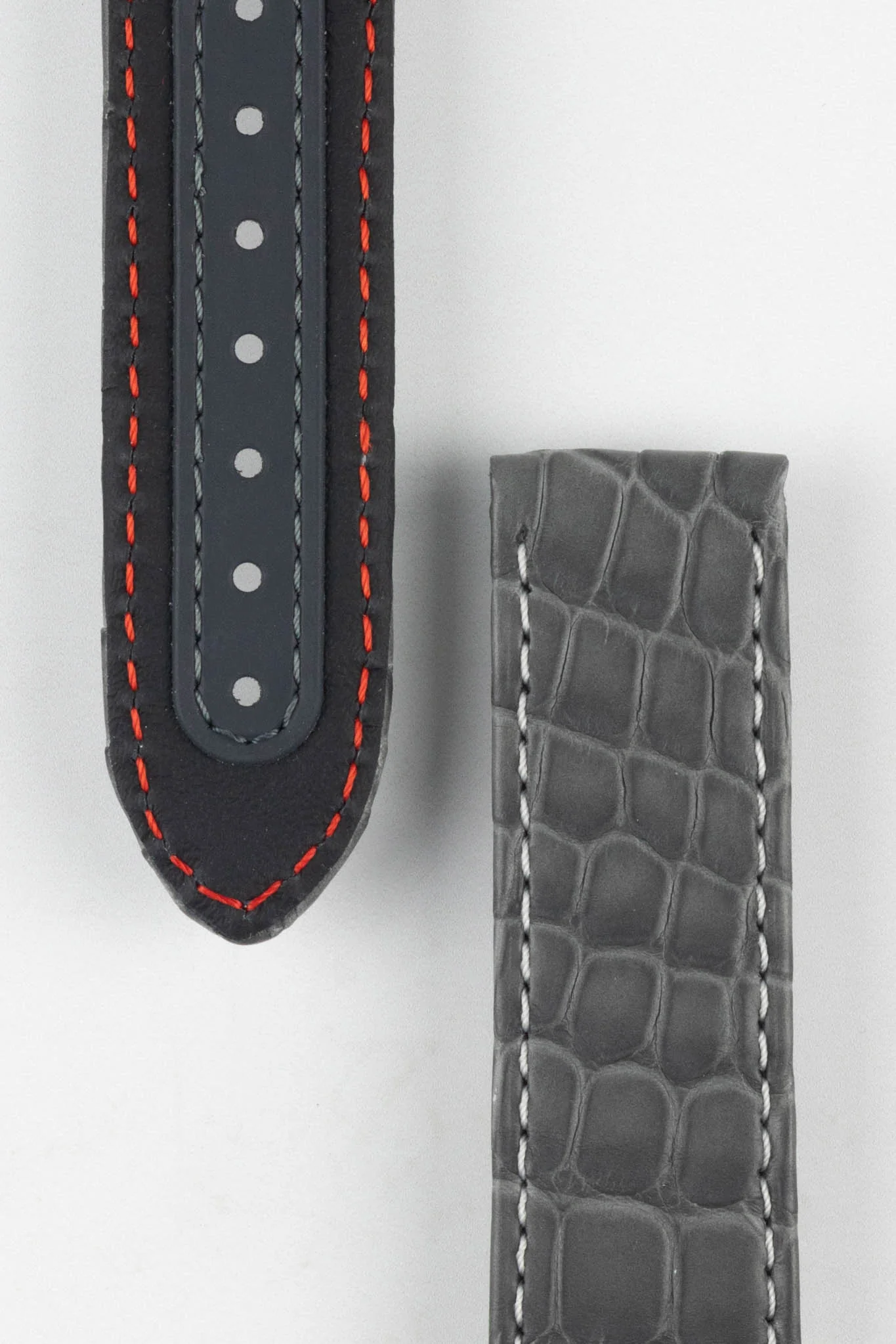 OMEGA CUZ004450 Grey Side of the Moon Alligator Deployment Watch Strap - Image 2