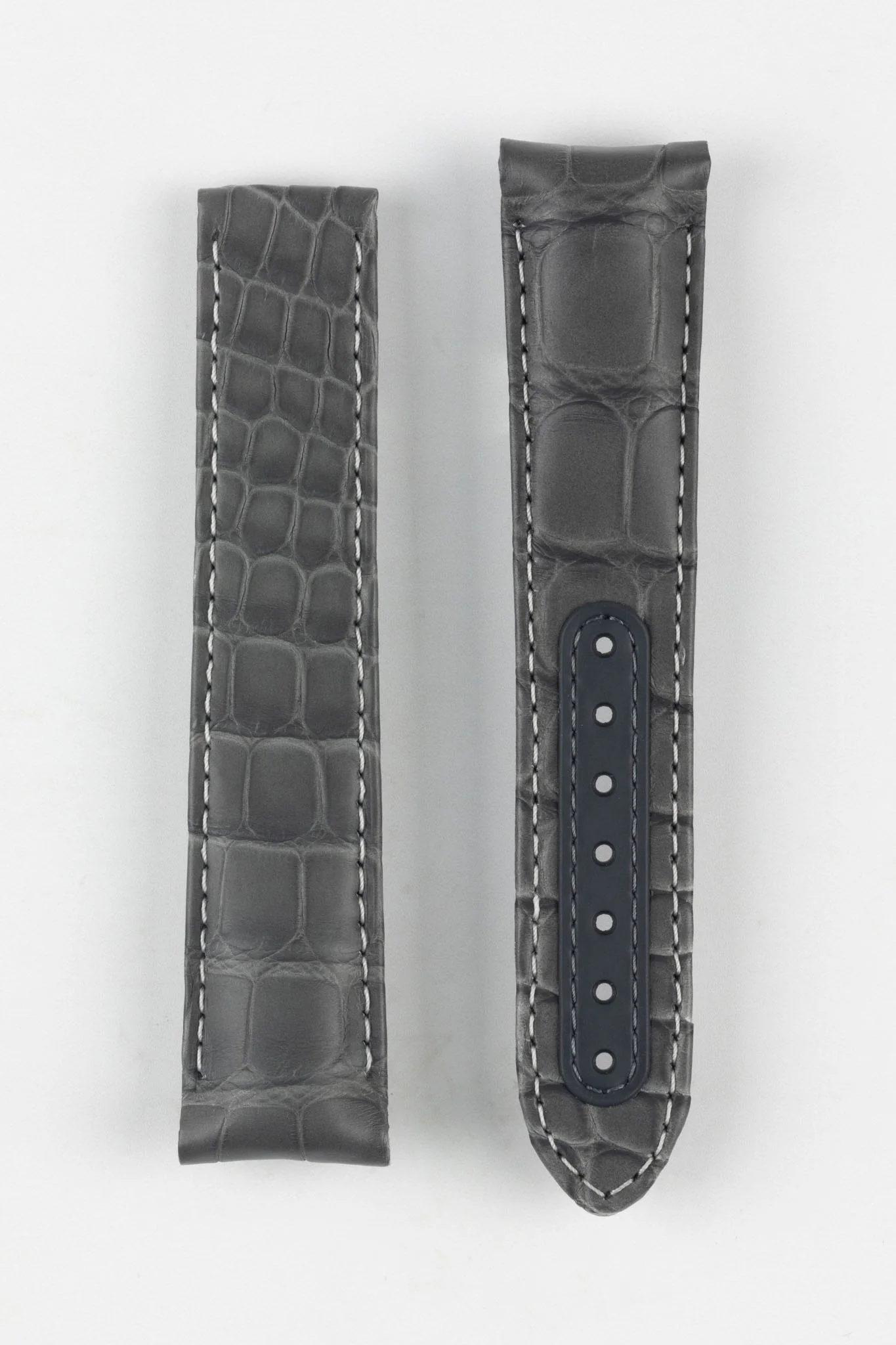 OMEGA CUZ004450 Grey Side of the Moon Alligator Deployment Watch Strap - Image 4