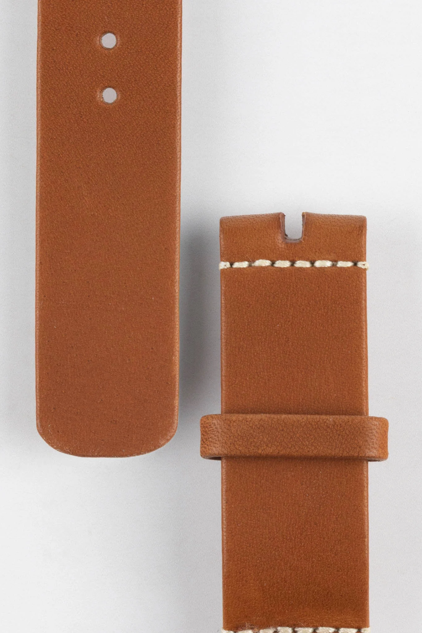 OMEGA Novonappa Leather One-Piece Watch Strap in GOLD BROWN - Image 3