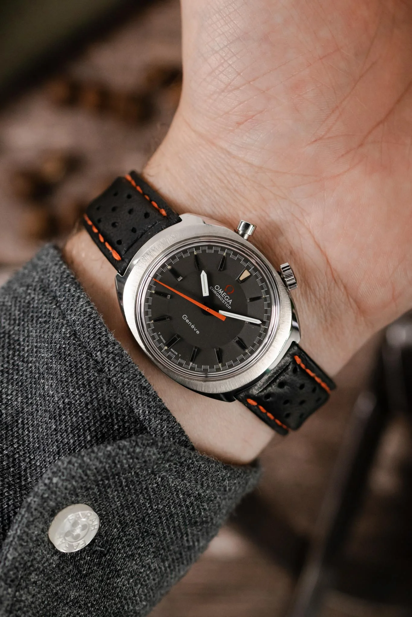 OMEGA ST145.010 Genève Chronostop Driver 35mm Horizontal Manual Watch - Image 2