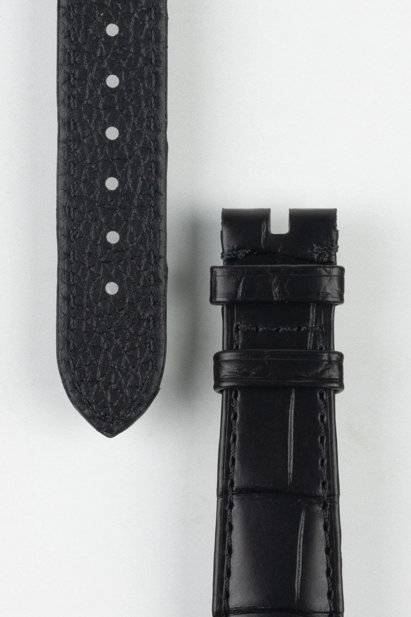 OMEGA Z016215 Genuine Alligator Low Profile 19mm Strap - BLACK - Image 3