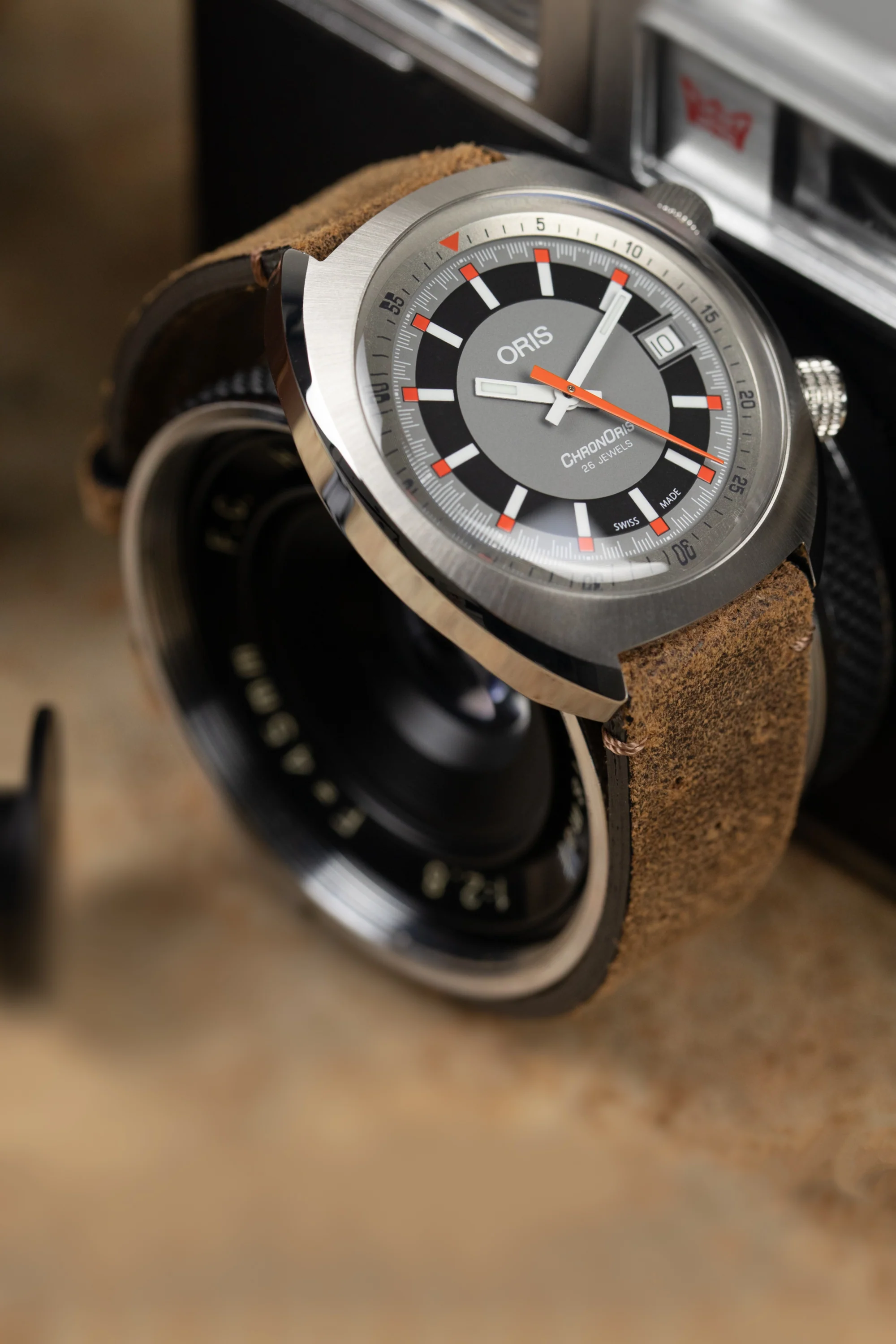 ORIS Chronoris Date 39mm Automatic Watch - 0173377374053-0751943 - Grey Dial - Image 2