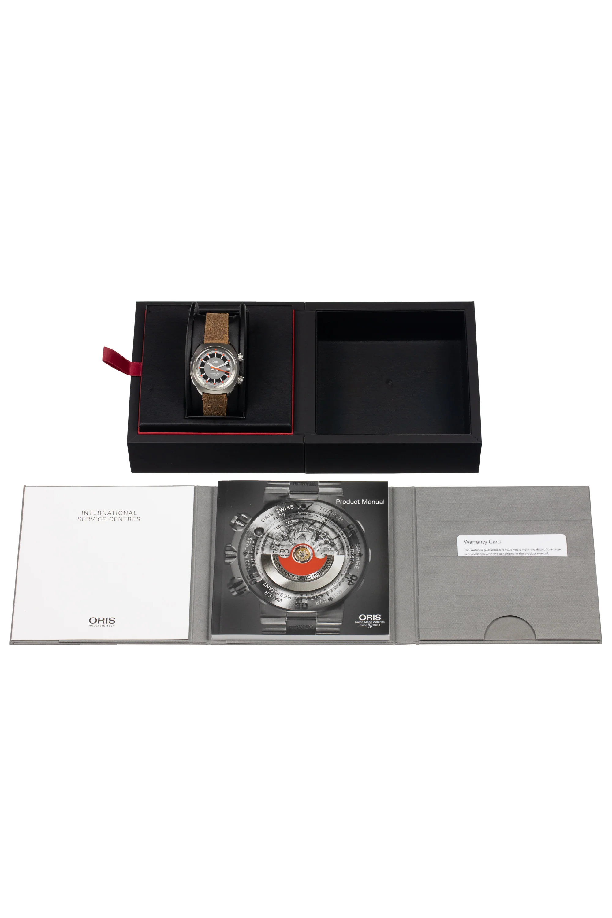 ORIS Chronoris Date 39mm Automatic Watch - 0173377374053-0751943 - Grey Dial - Image 9