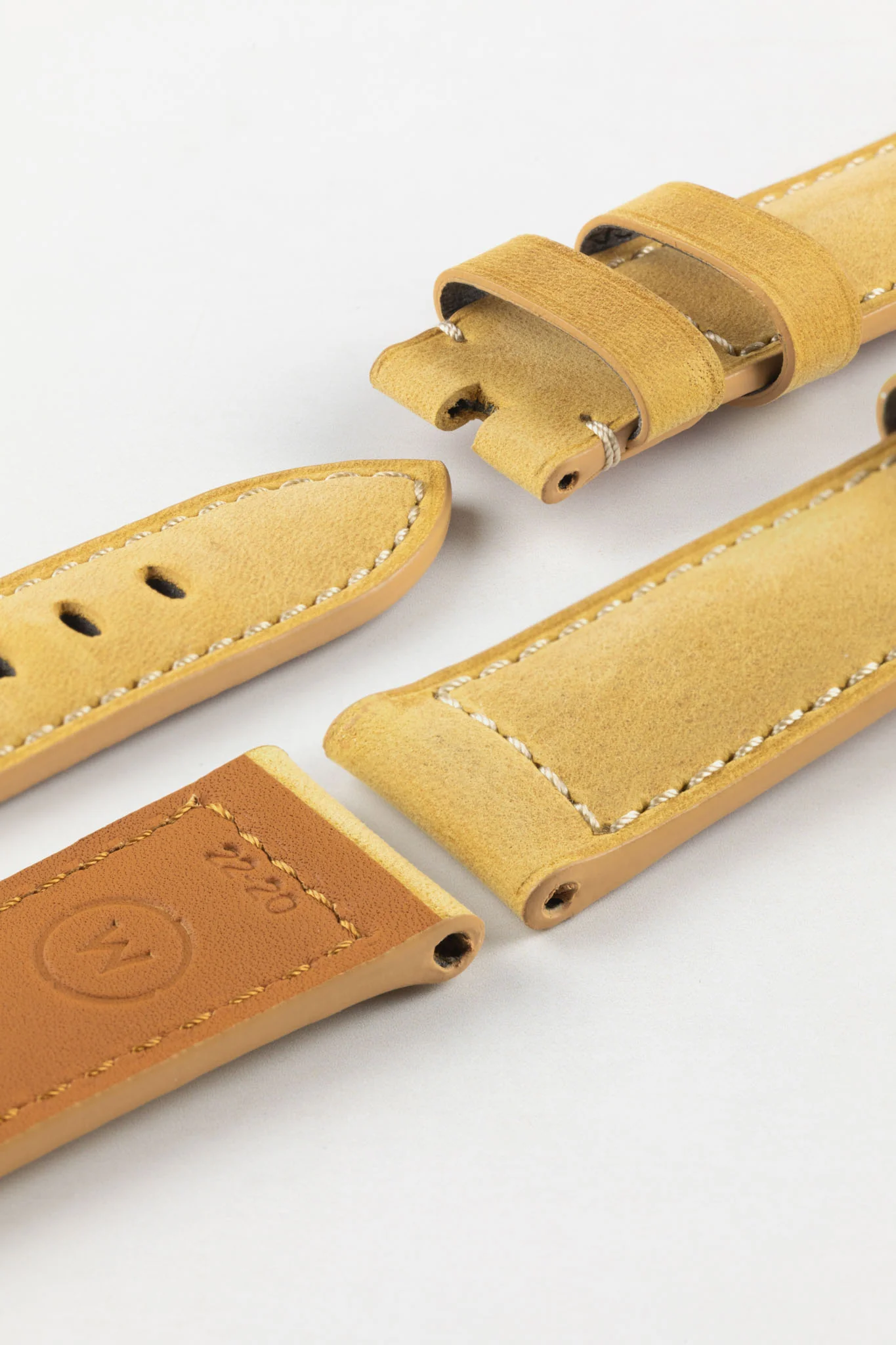 Padded Crazy Horse Watch Strap in TAN - Image 10