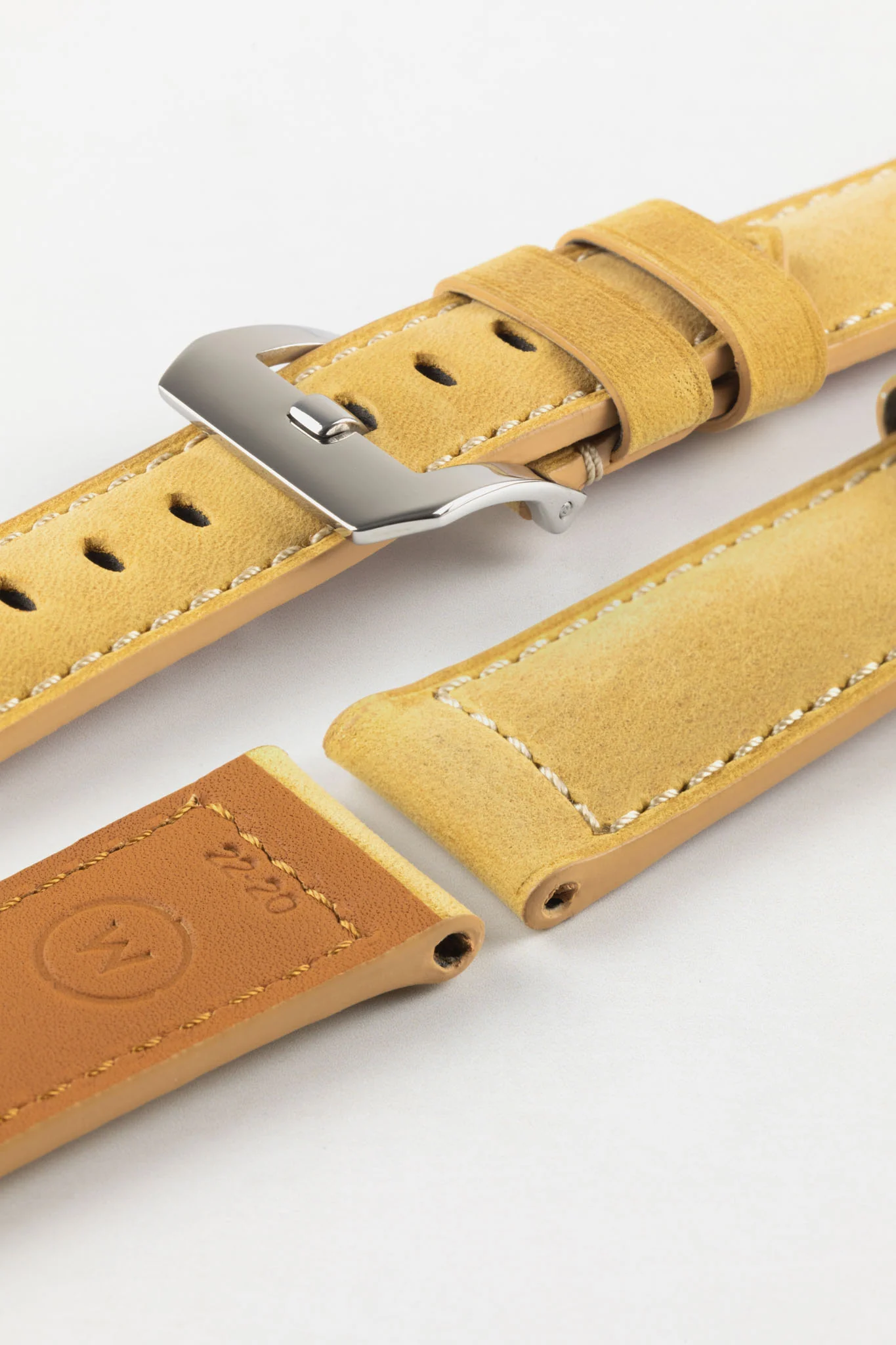 Padded Crazy Horse Watch Strap in TAN - Image 13