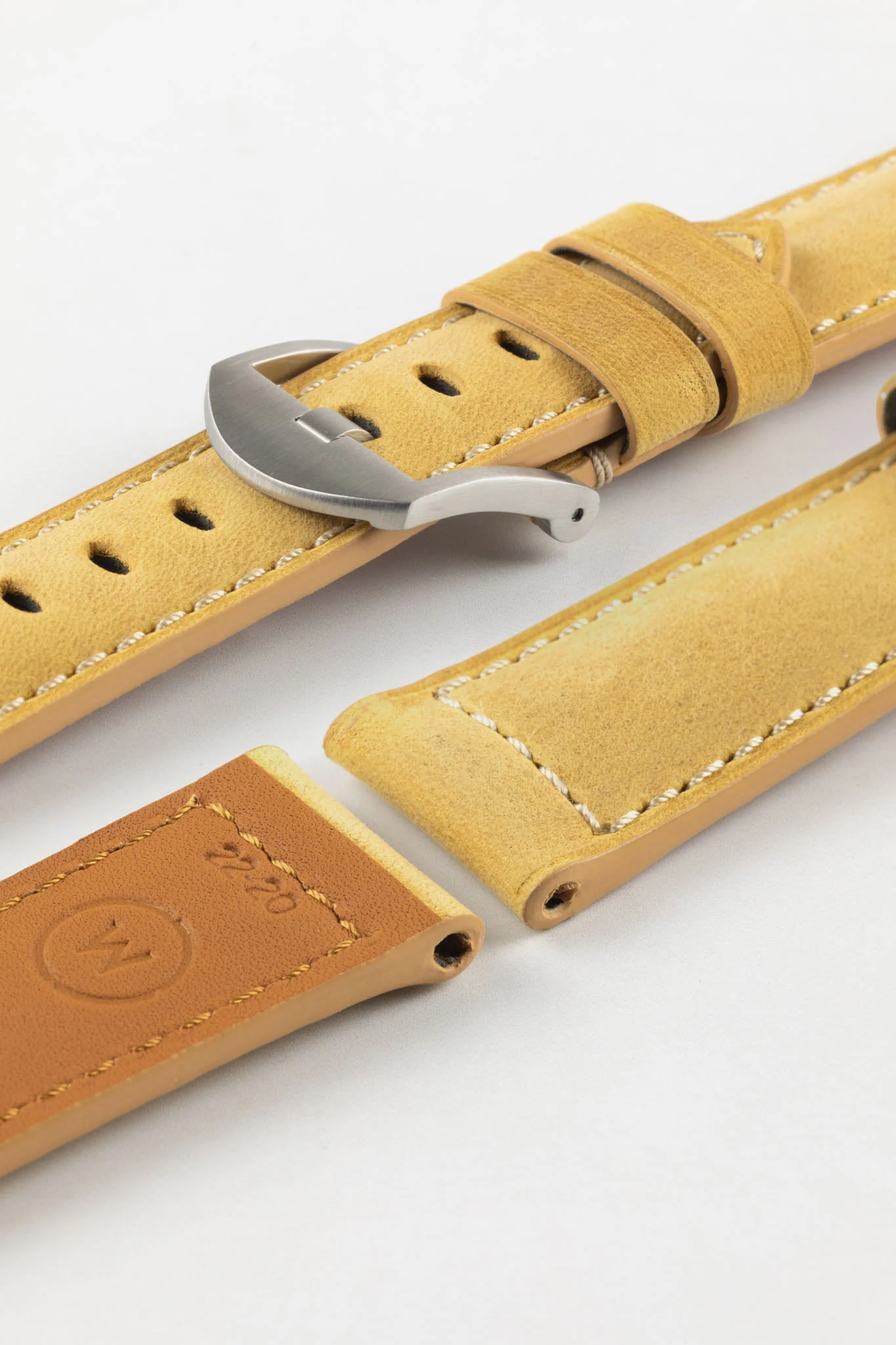 Padded Crazy Horse Watch Strap in TAN - Image 8