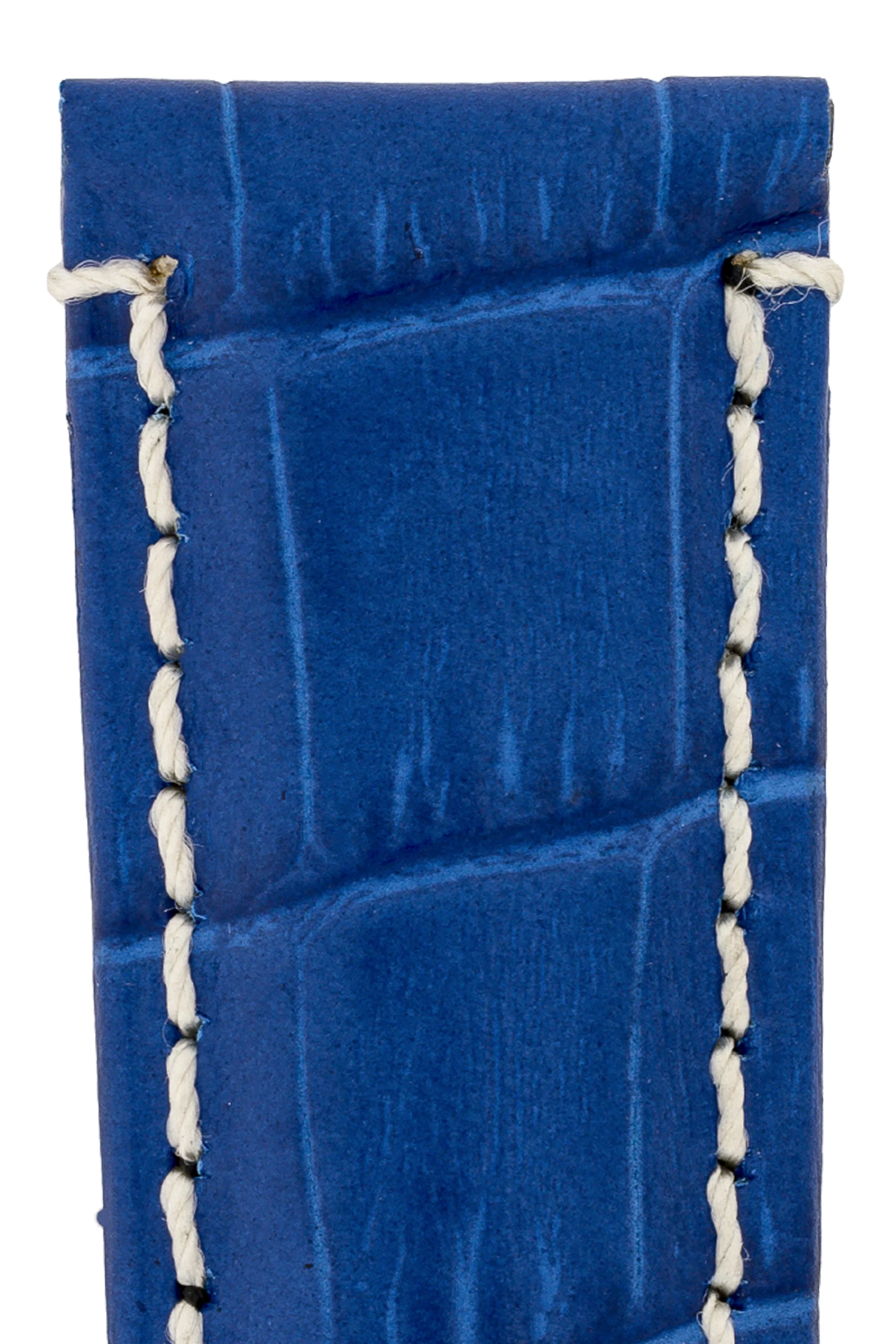 Panerai-Style Alligator-Embossed Deployment Watch Strap in ROYAL BLUE - Image 2