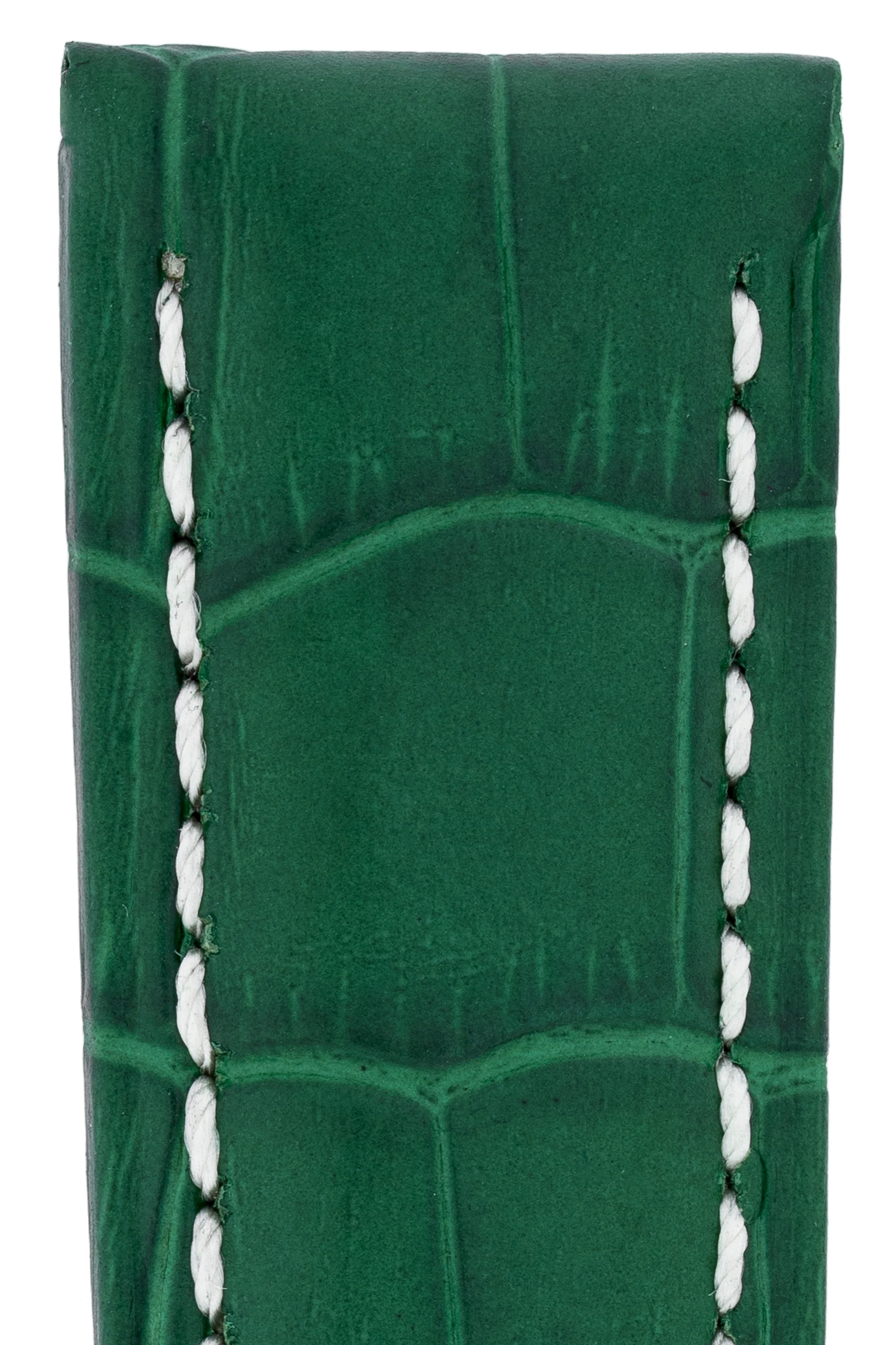 Panerai-Style Alligator-Embossed Watch Strap in GREEN - Image 2