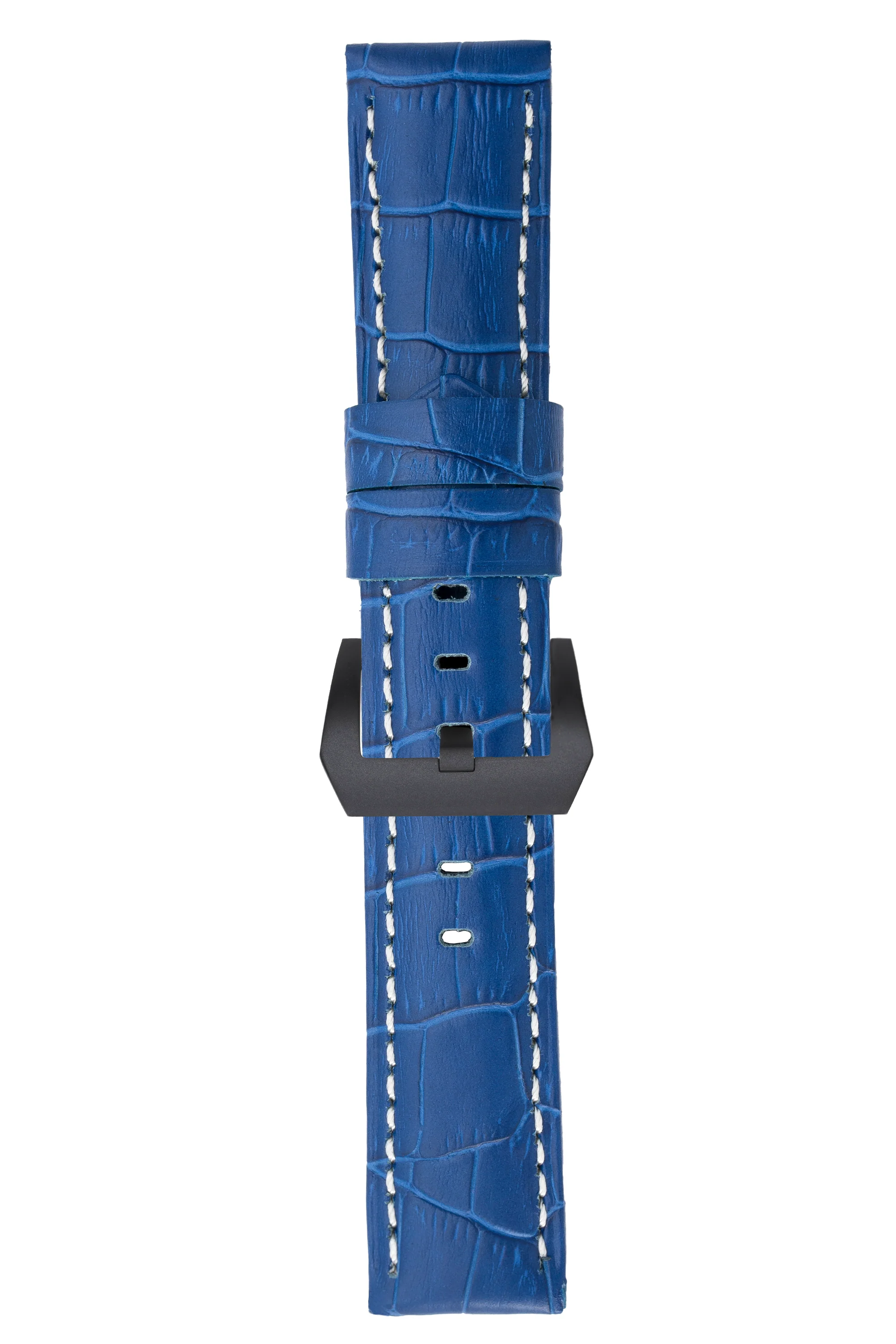 Panerai-Style Alligator-Embossed Watch Strap in ROYAL BLUE - Image 11