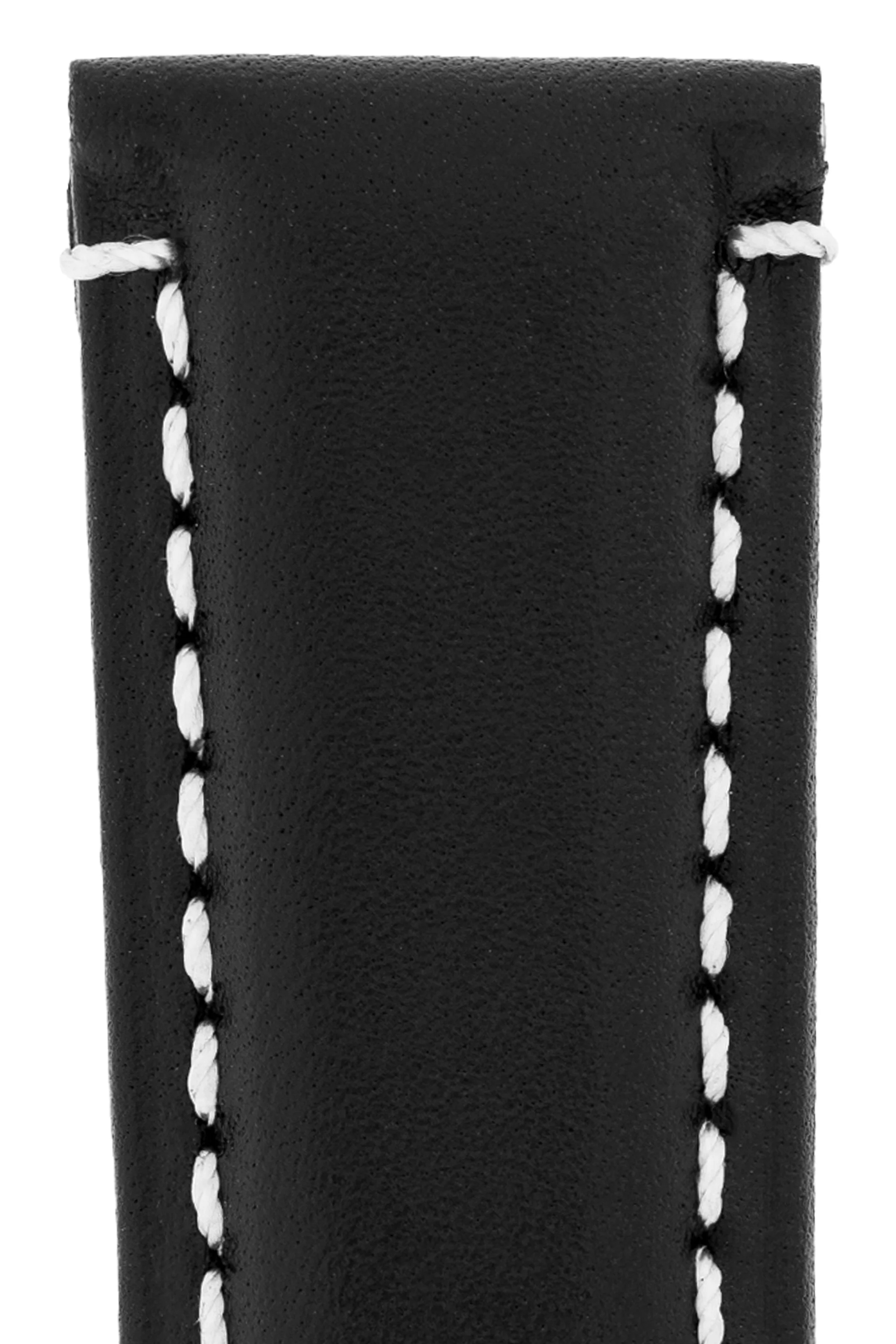 Panerai-Style Calf Leather Deployment Watch Strap in BLACK - Image 2