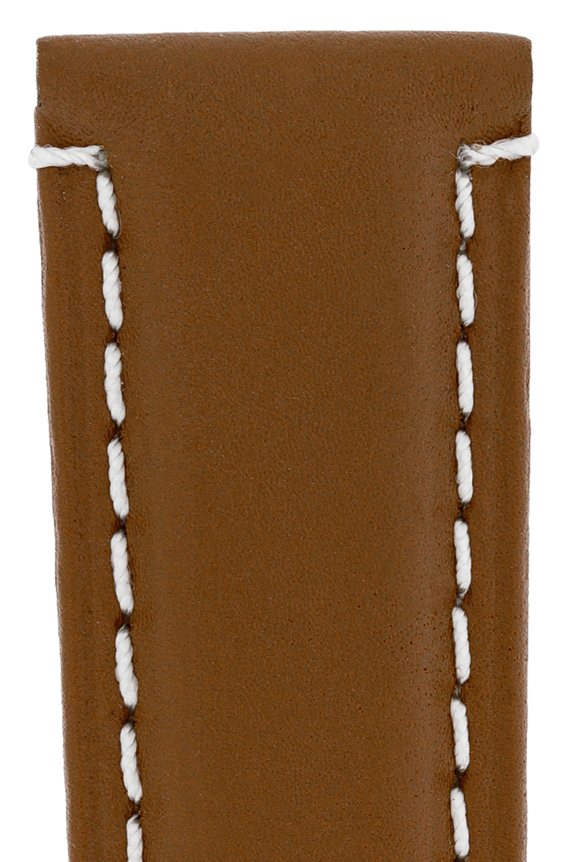 Panerai-Style Calf Leather Deployment Watch Strap in CARAMEL - Image 2