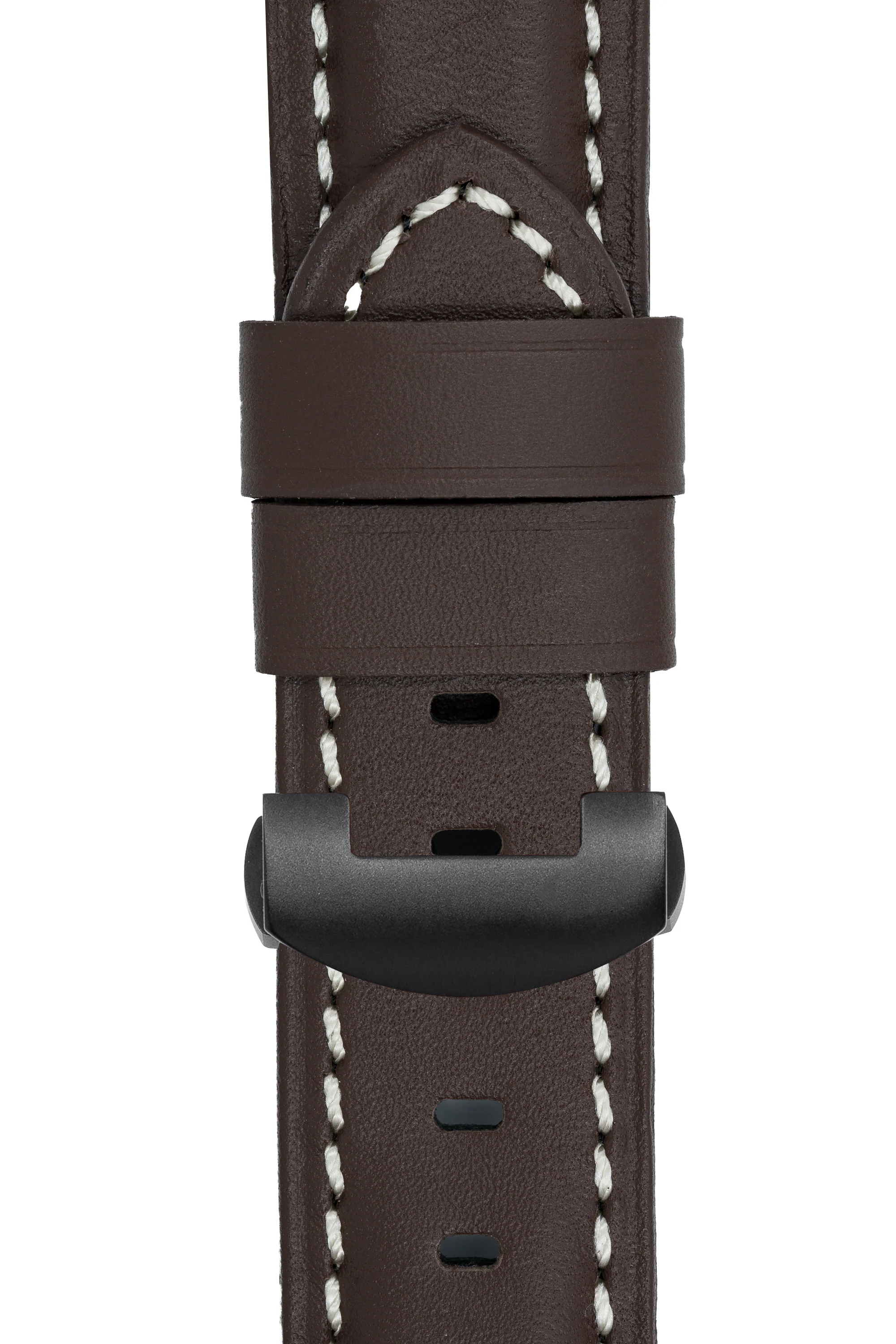 Panerai-Style Calf Leather Deployment Watch Strap in CHOCOLATE - Image 8