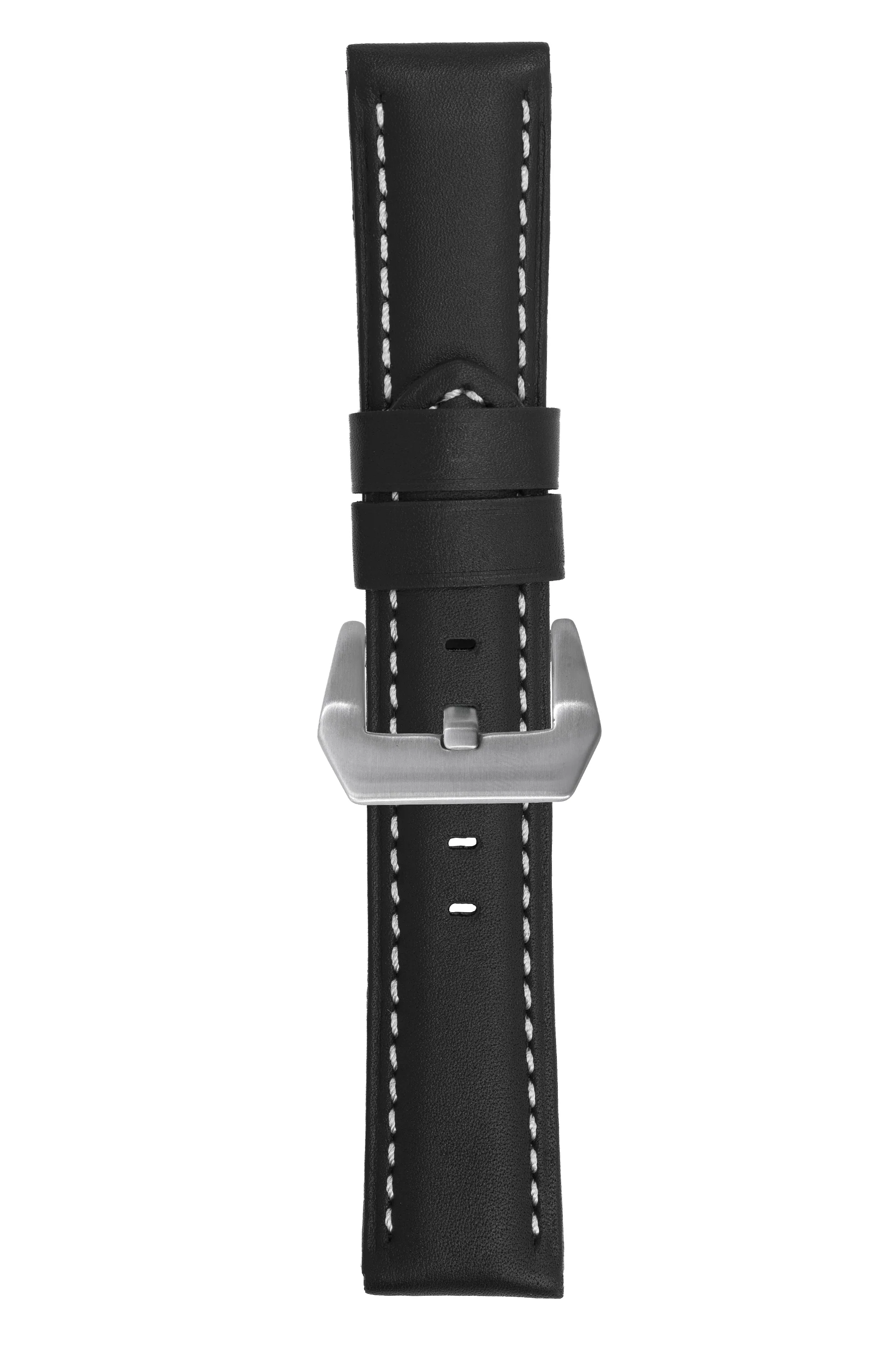 Panerai-Style Calf Leather Watch Strap in BLACK - Image 10
