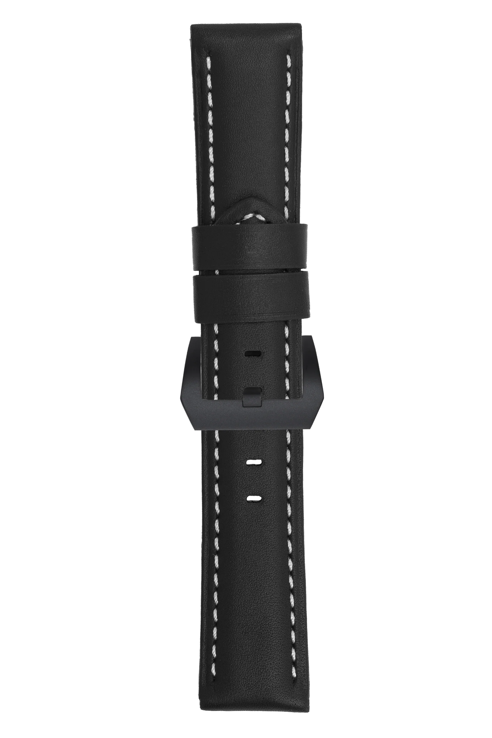 Panerai-Style Calf Leather Watch Strap in BLACK - Image 11