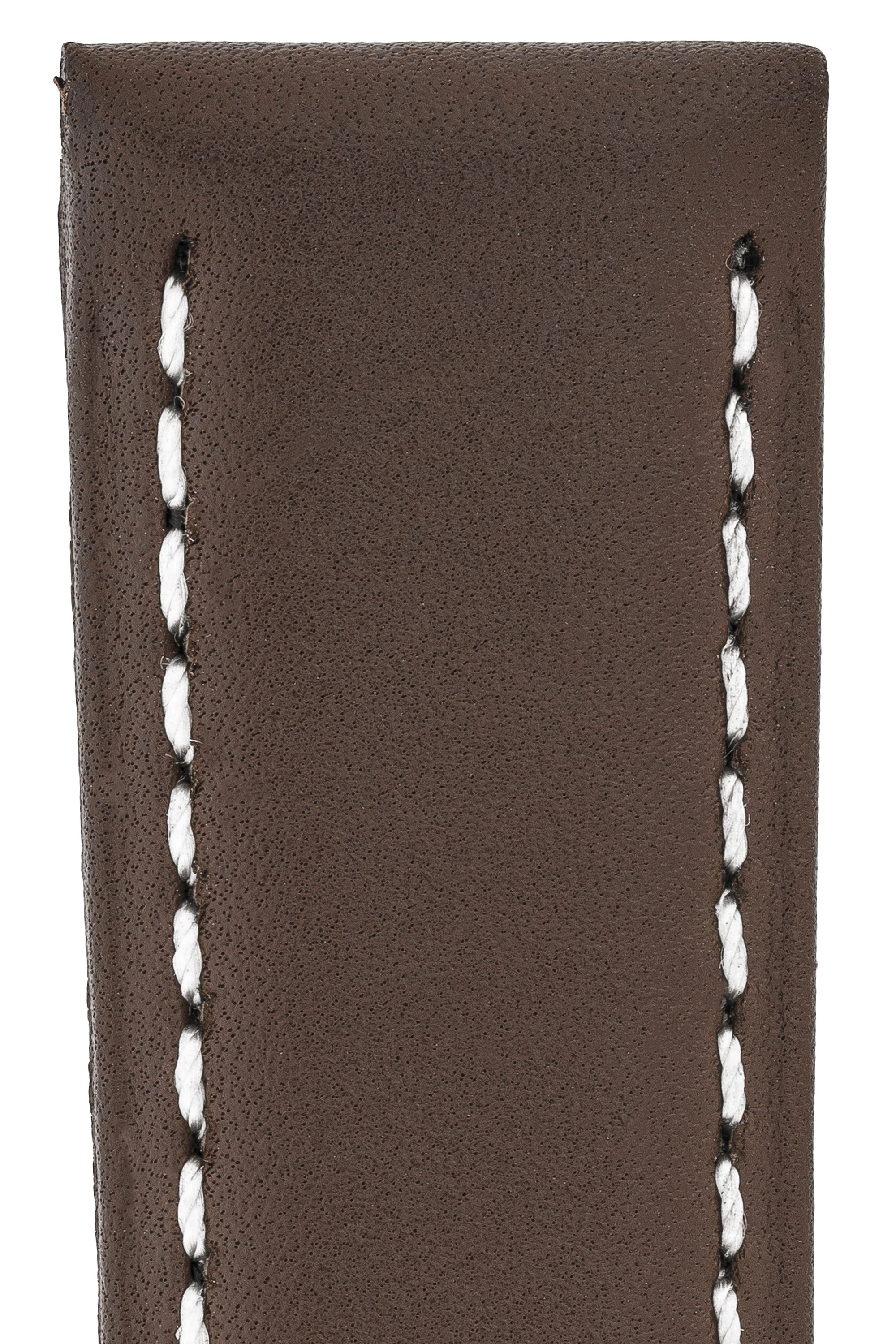 Panerai-Style Calf Leather Watch Strap in CHOCOLATE BROWN - Image 2