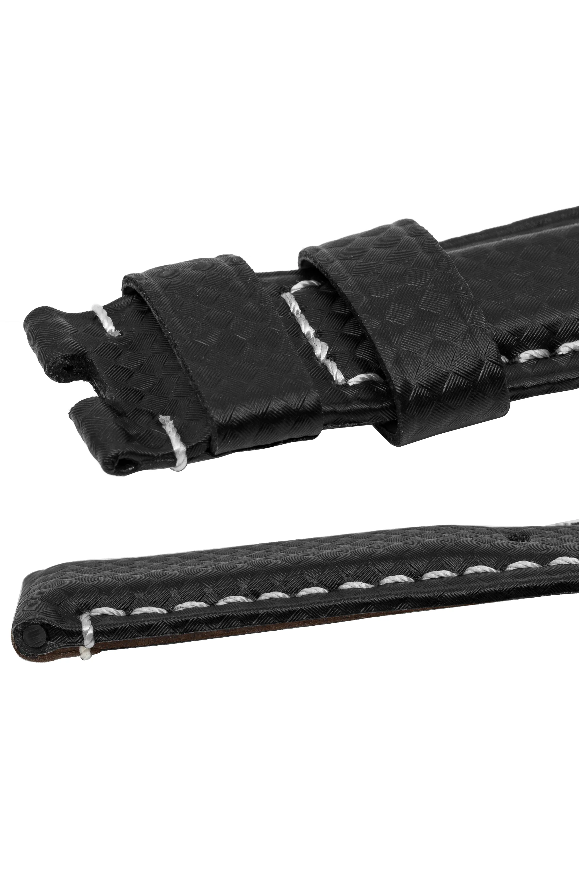 Panerai-Style Carbon Deployment Watch Strap in BLACK - Image 5