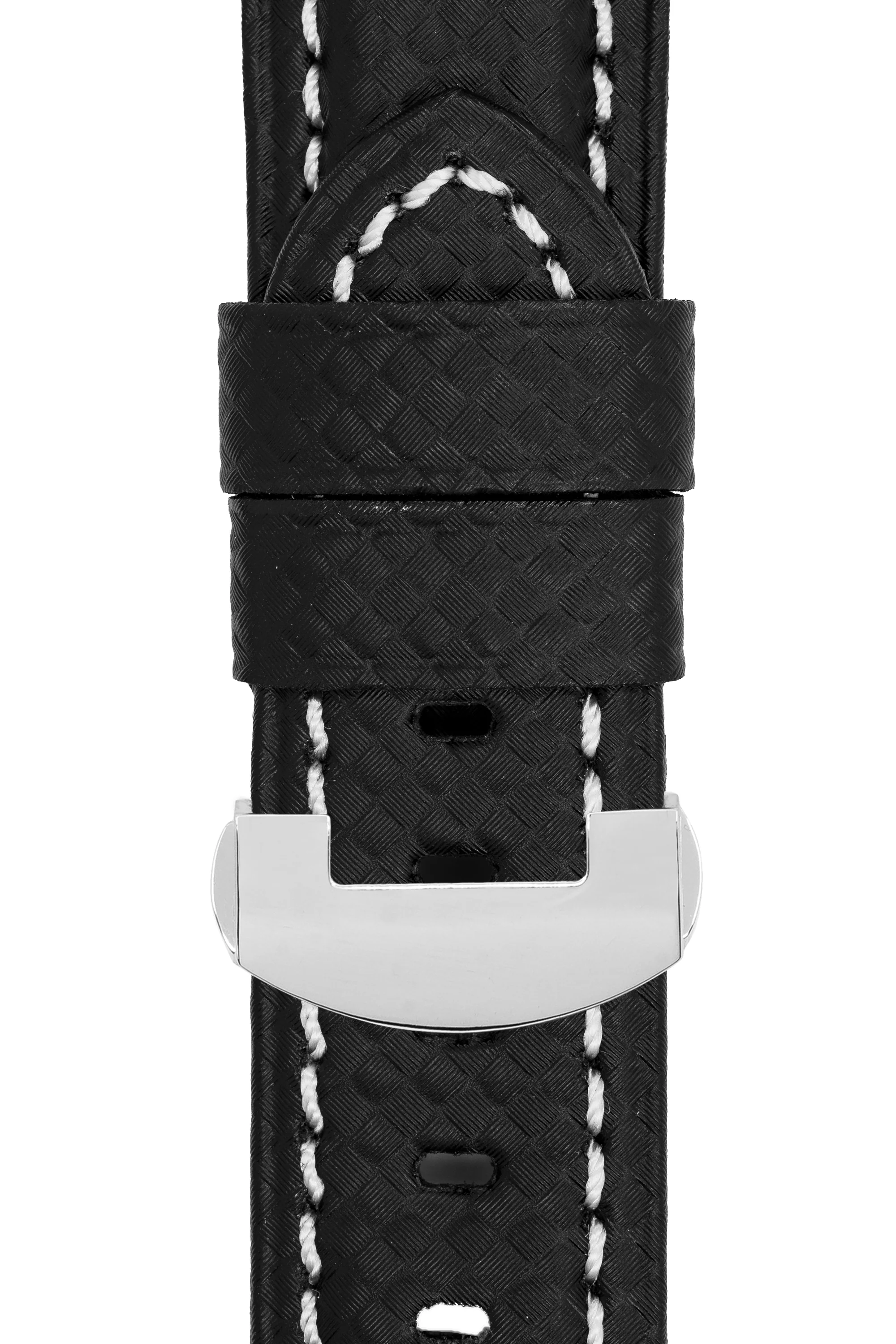 Panerai-Style Carbon Deployment Watch Strap in BLACK - Image 6