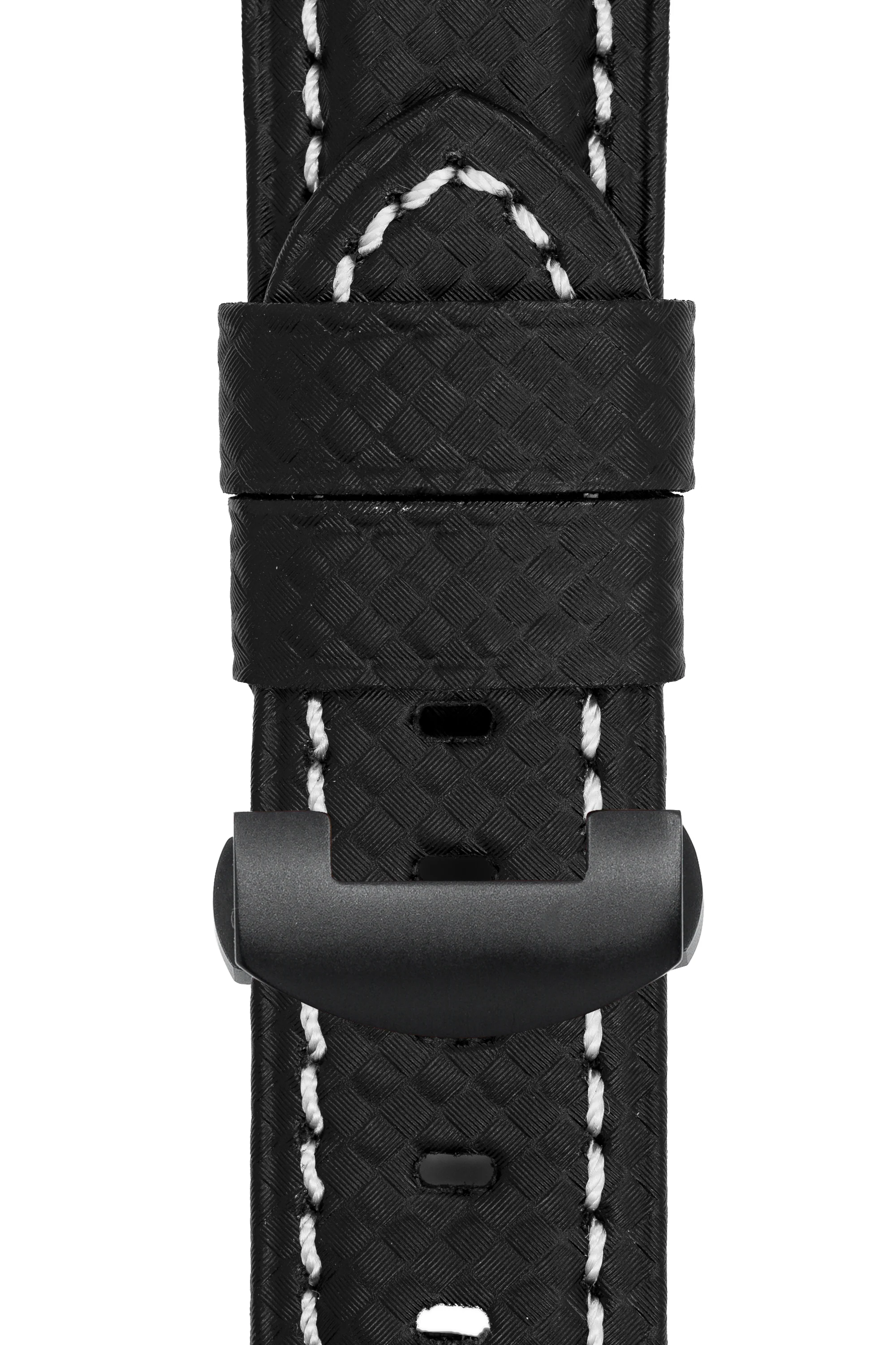 Panerai-Style Carbon Deployment Watch Strap in BLACK - Image 8