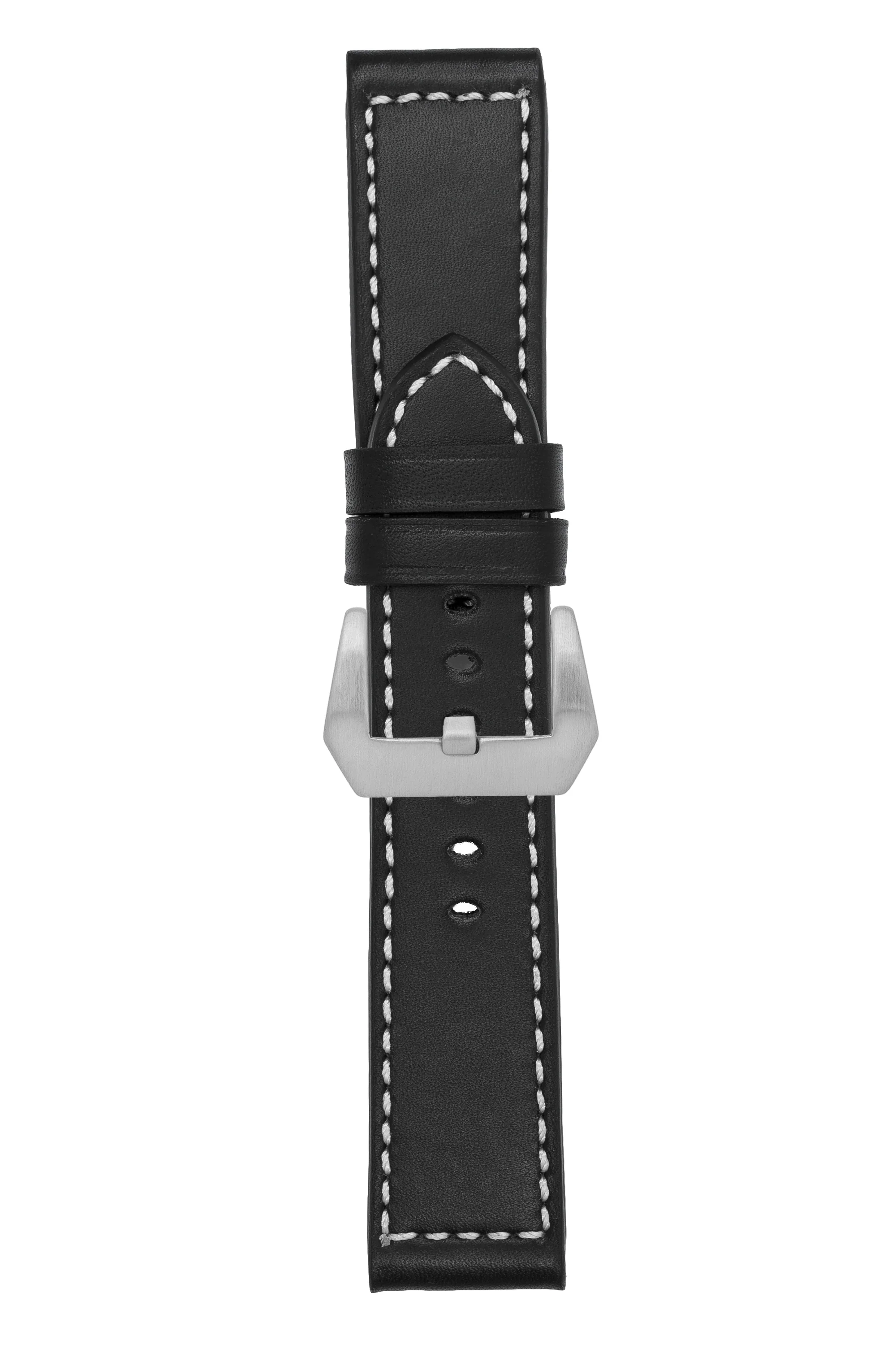 Panerai-Style Marino Leather Watch Strap in BLACK - Image 10