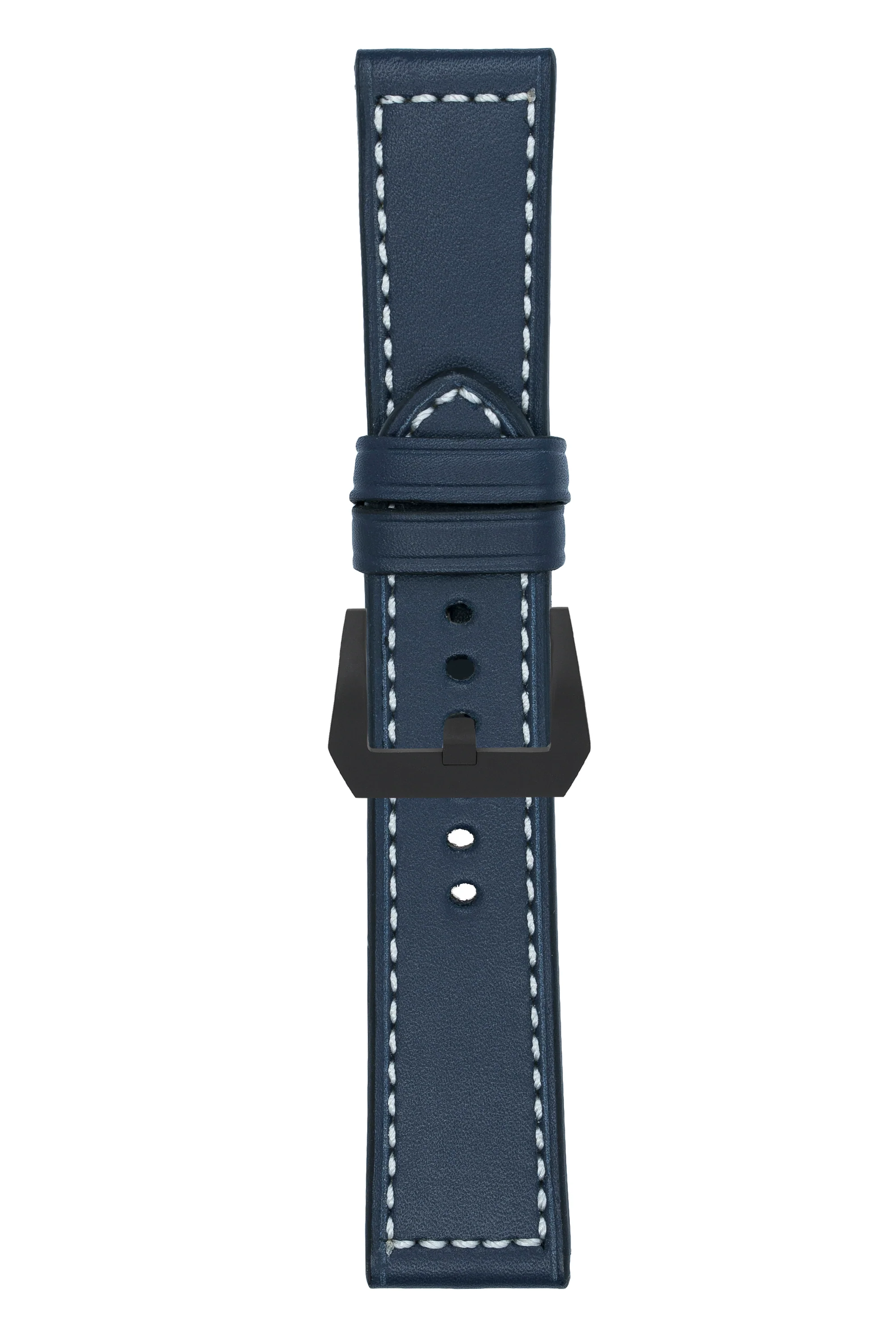 Panerai-Style Marino Leather Watch Strap in BLUE - Image 11