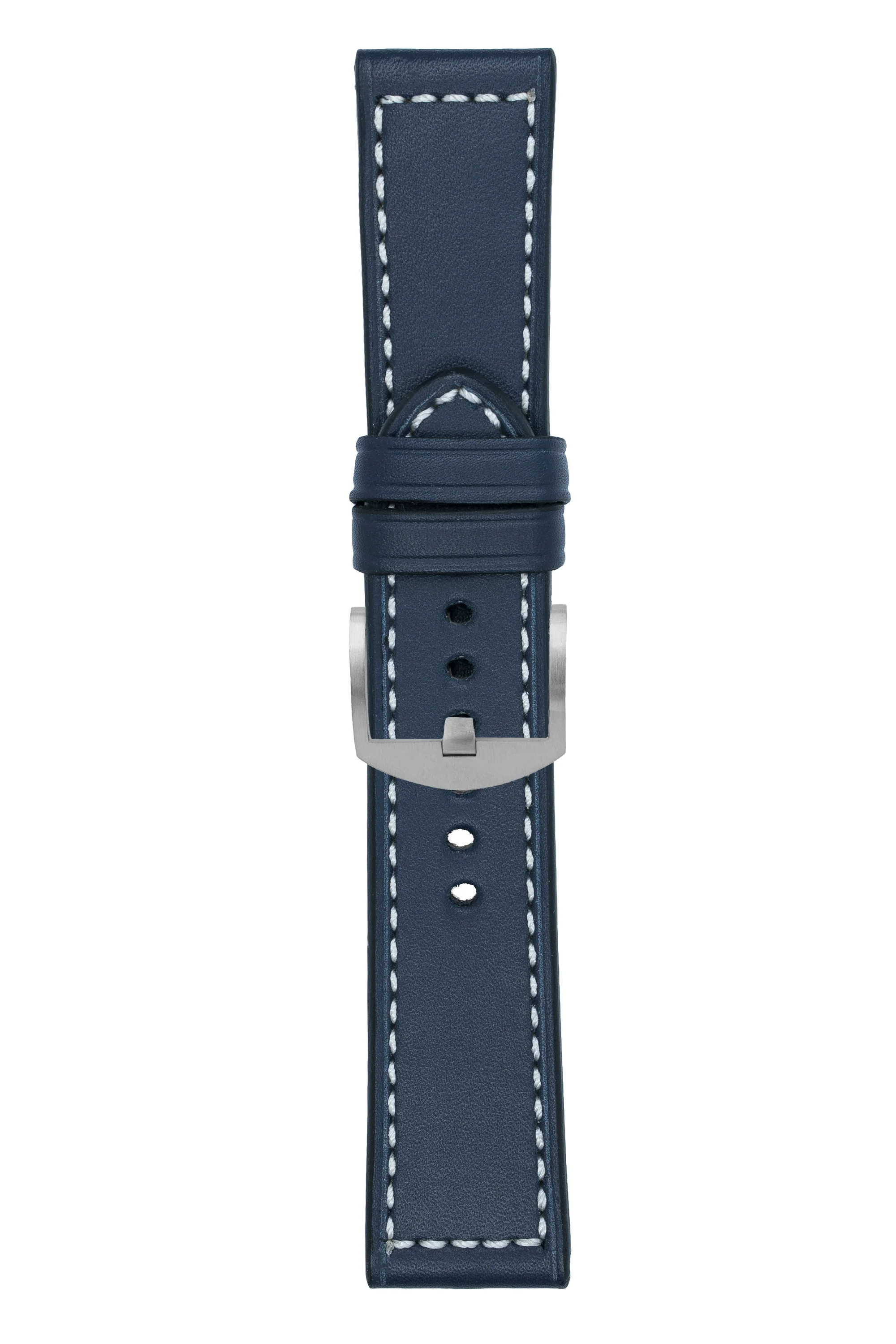 Panerai-Style Marino Leather Watch Strap in BLUE - Image 6