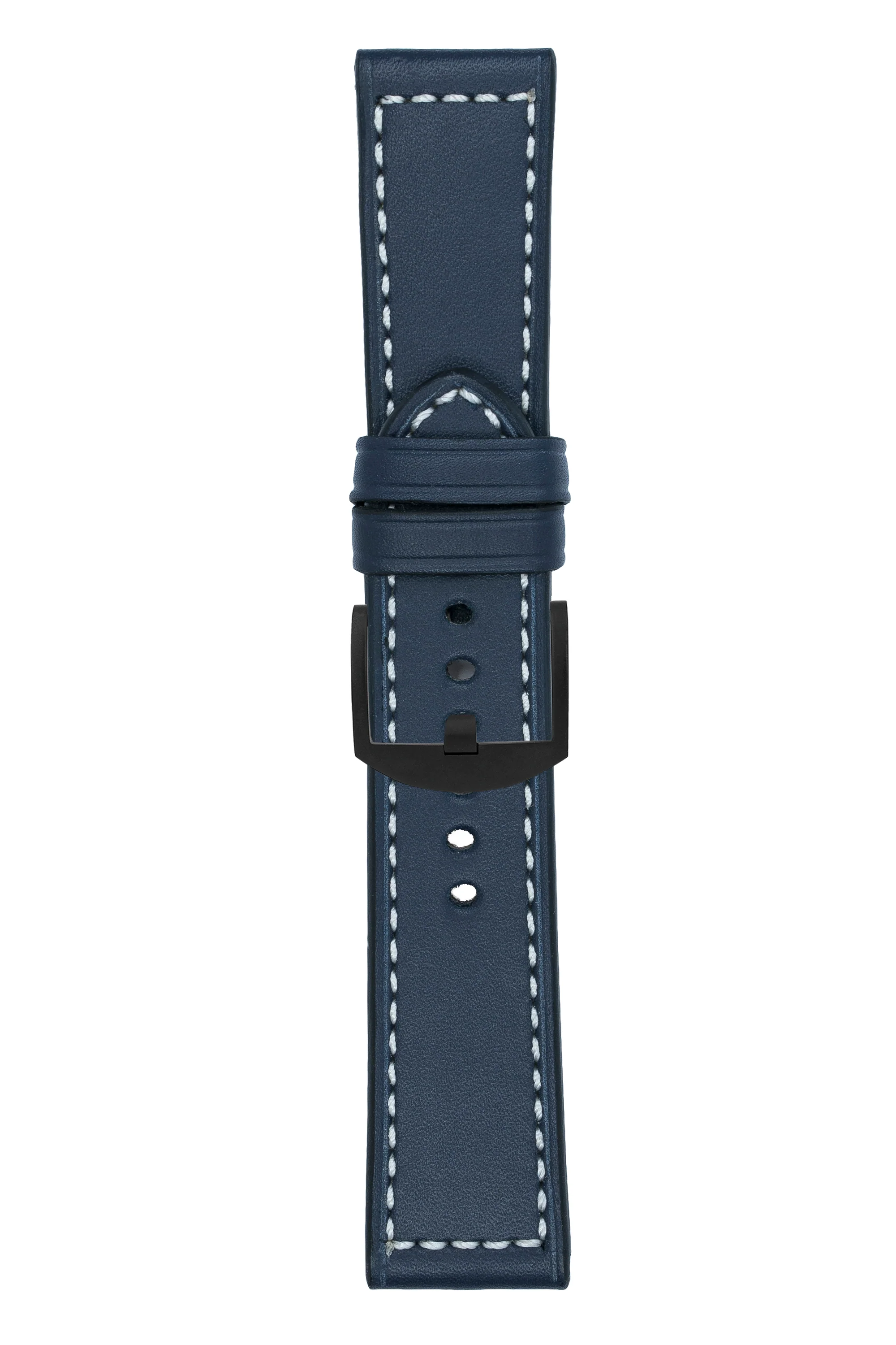 Panerai-Style Marino Leather Watch Strap in BLUE - Image 7