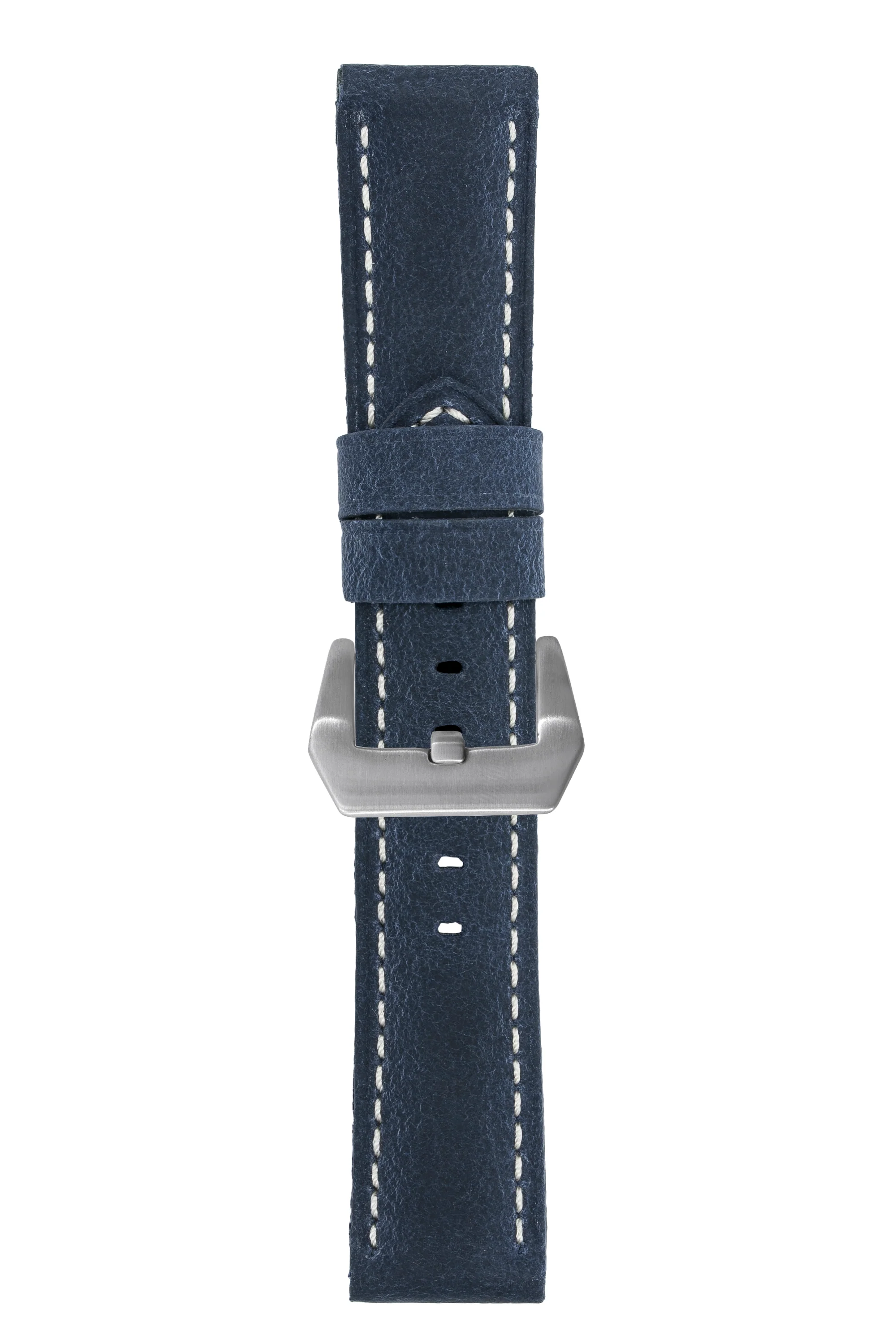 Panerai-Style Vertigo Buffalo Suede Watch Strap in DARK BLUE - Image 10