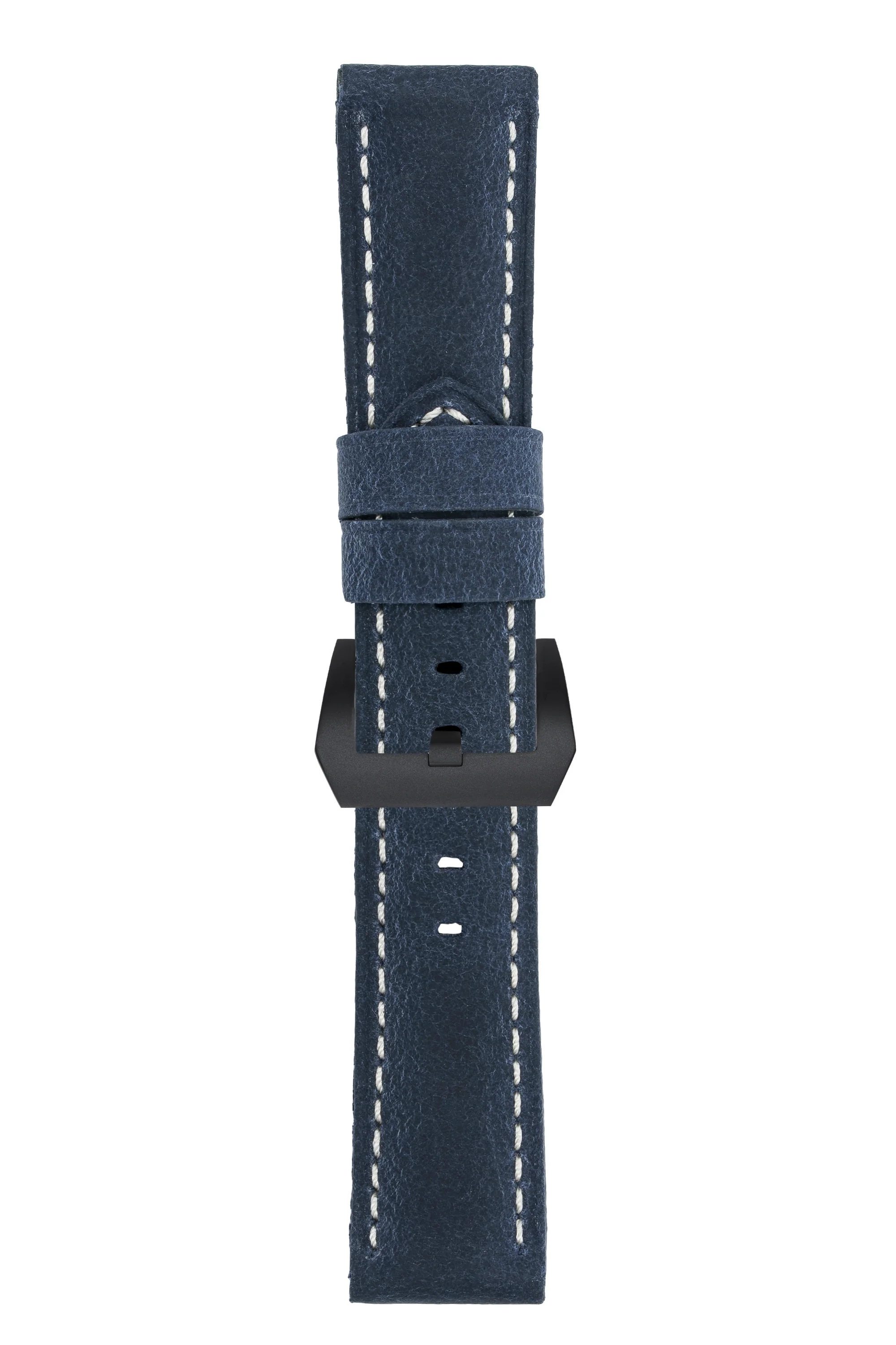 Panerai-Style Vertigo Buffalo Suede Watch Strap in DARK BLUE - Image 11