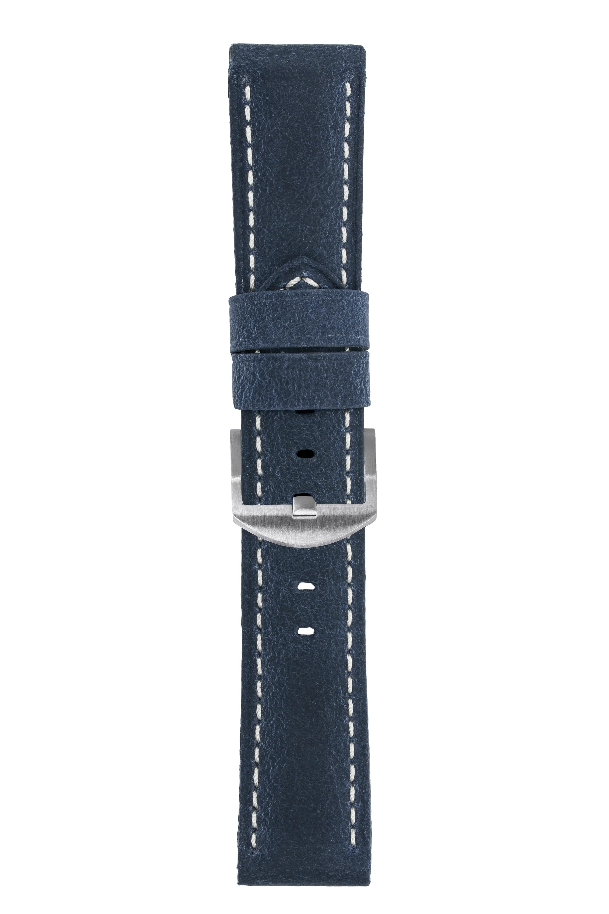 Panerai-Style Vertigo Buffalo Suede Watch Strap in DARK BLUE - Image 6