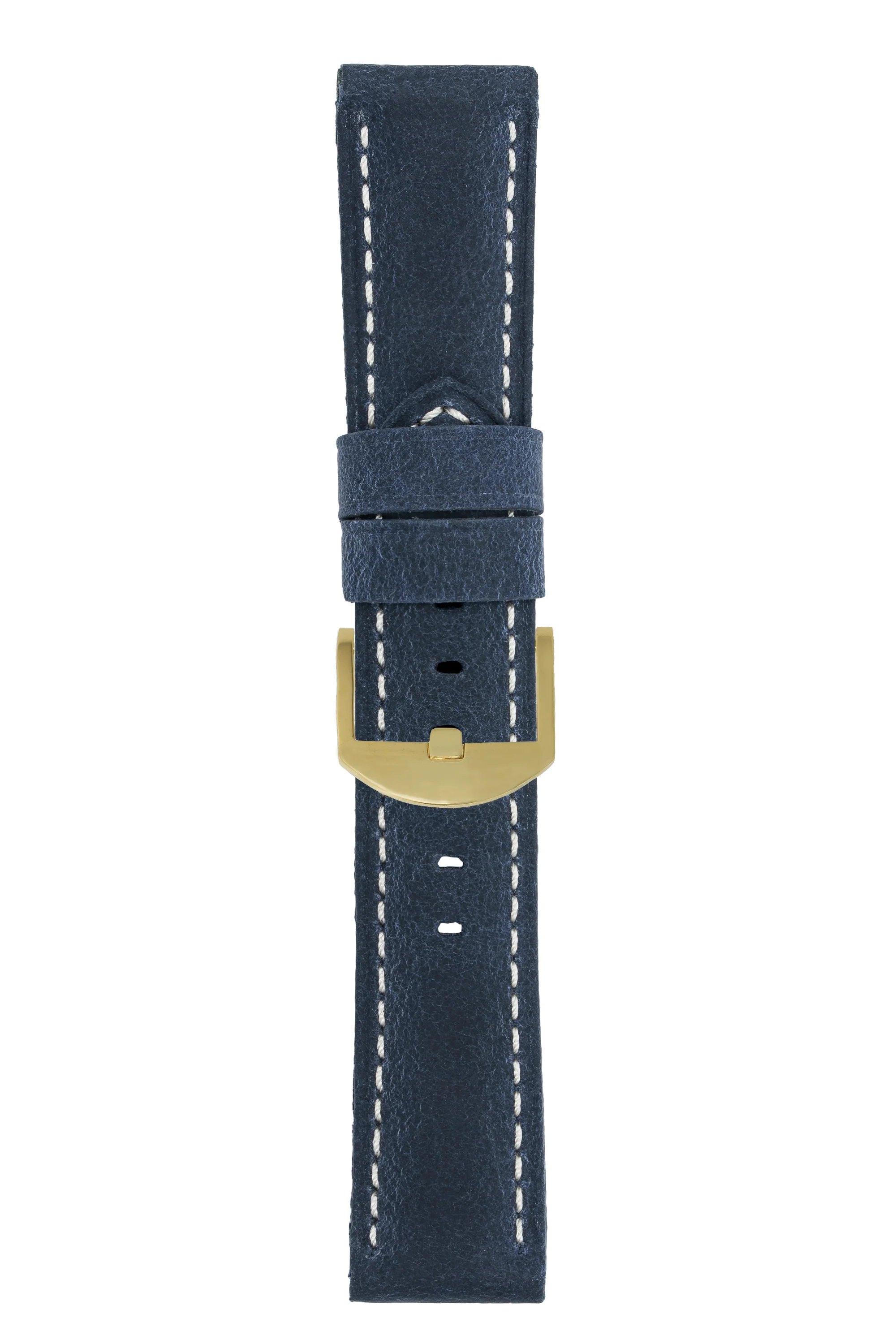 Panerai-Style Vertigo Buffalo Suede Watch Strap in DARK BLUE - Image 8