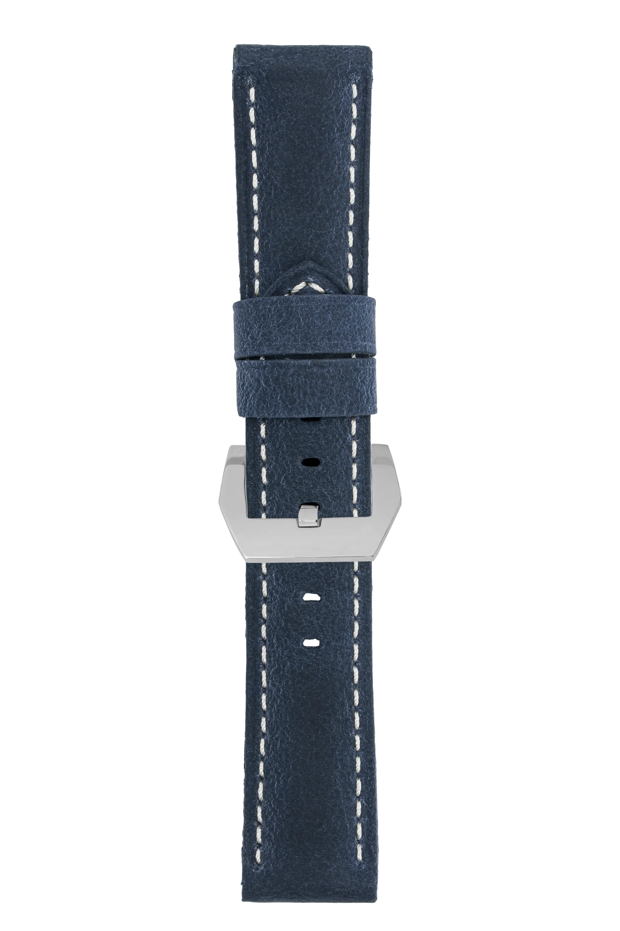 Panerai-Style Vertigo Buffalo Suede Watch Strap in DARK BLUE - Image 9