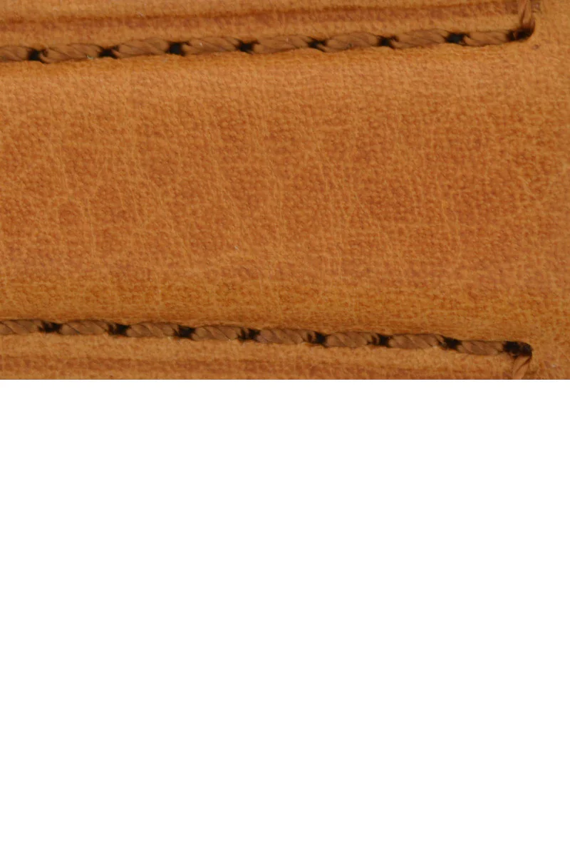 Panerai-Style Vintage Leather Deployment Watch Strap in GOLD BROWN - Image 2