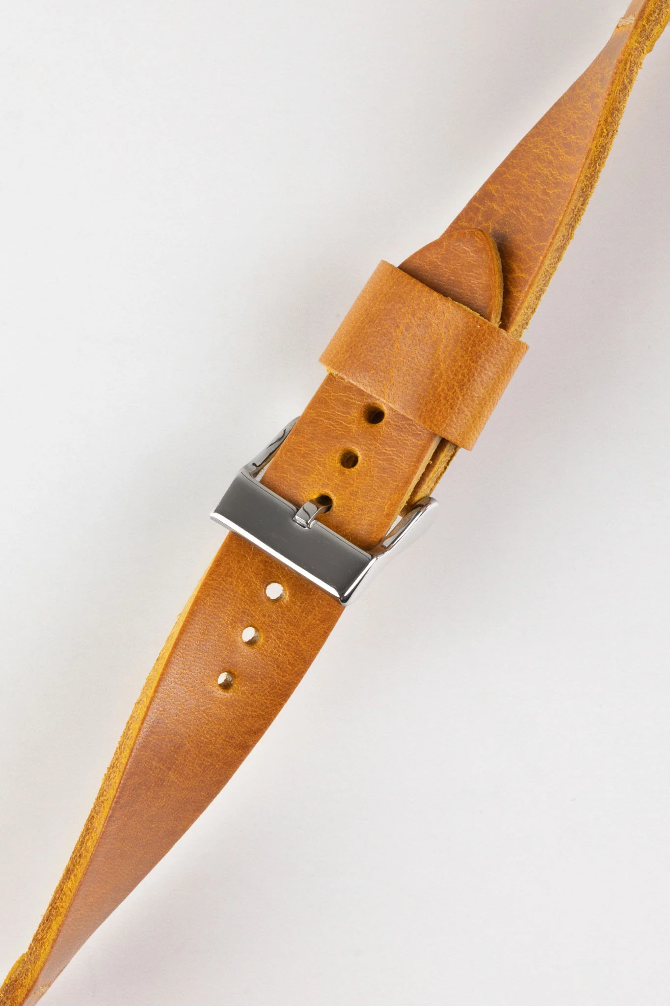Pebro ARTISAN Leather Watch Strap in GOLD BROWN - Image 4