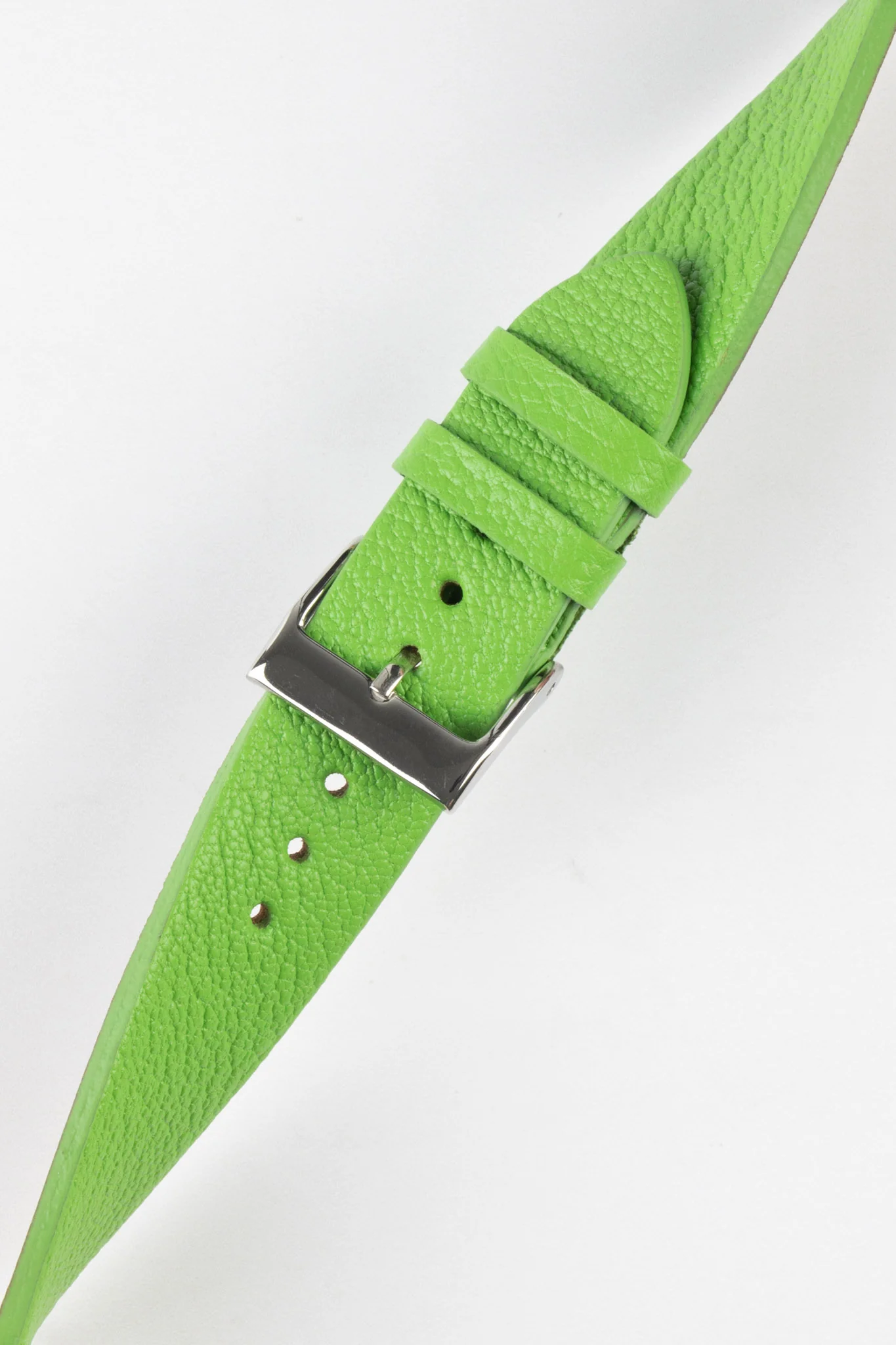 Pebro BILLY Genuine Goatskin Leather Watch Strap in APPLE GREEN - Image 5