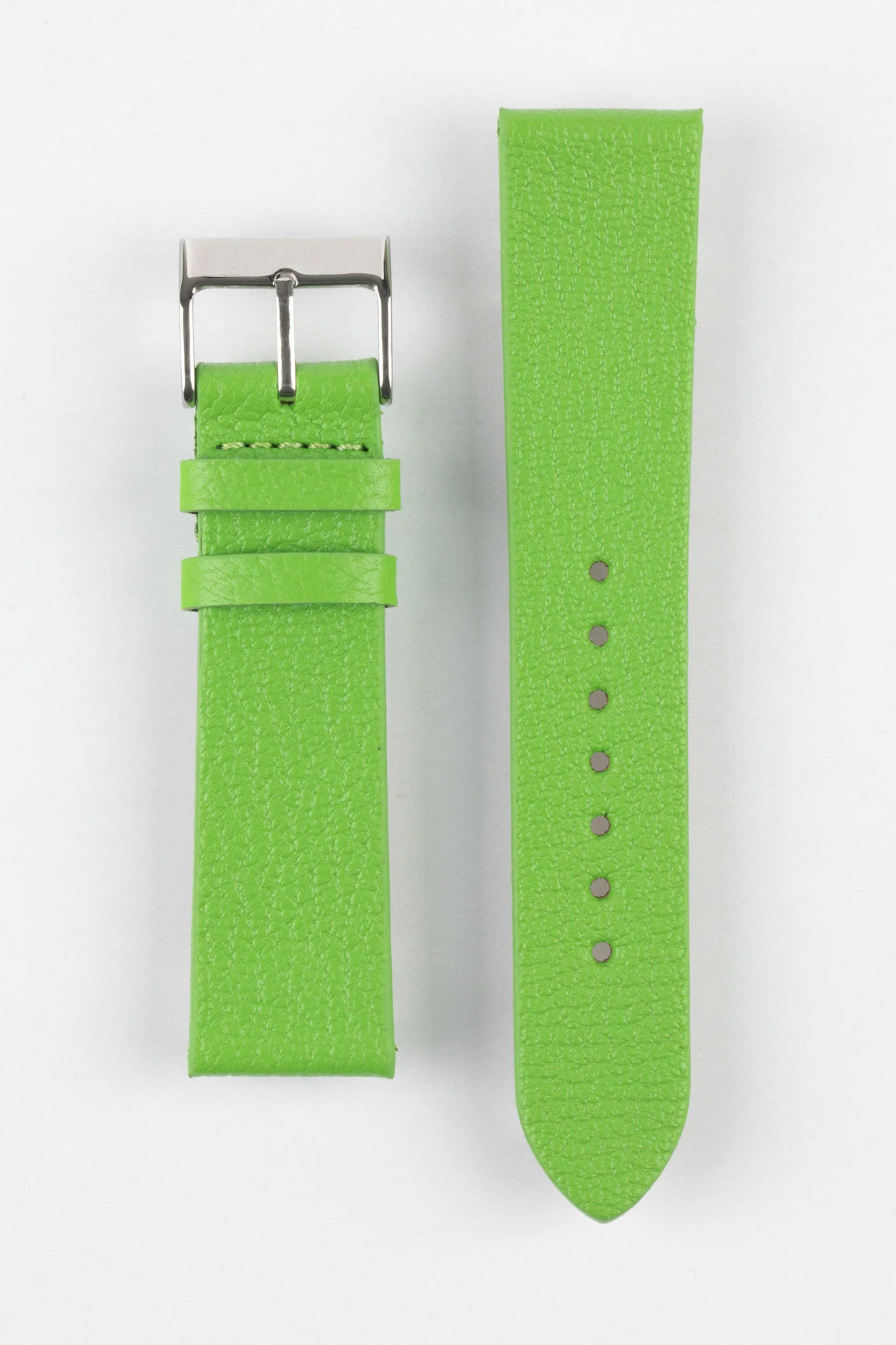 Pebro BILLY Genuine Goatskin Leather Watch Strap in APPLE GREEN - Image 8