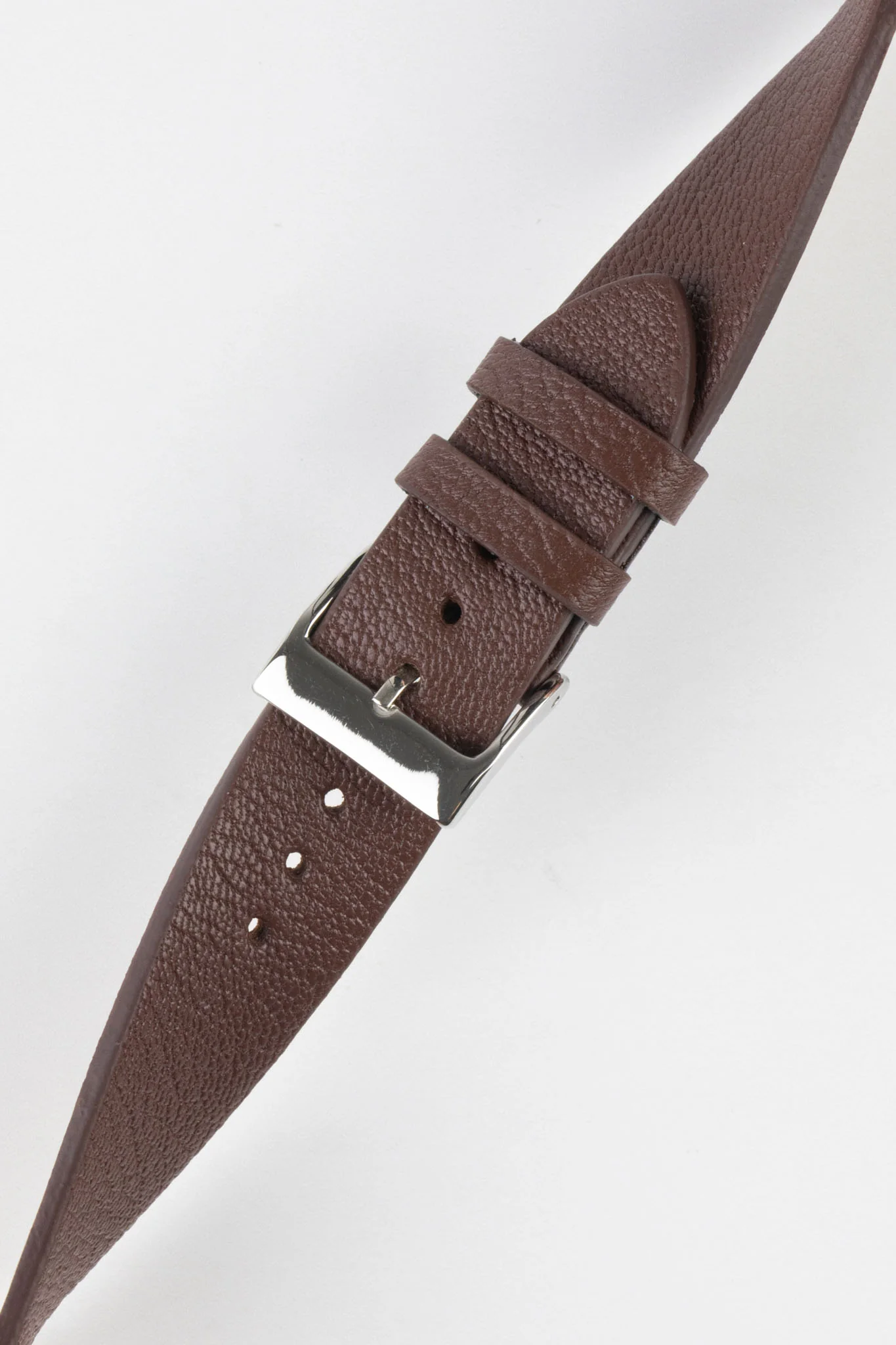 Pebro BILLY Genuine Goatskin Leather Watch Strap in DARK BROWN - Image 4
