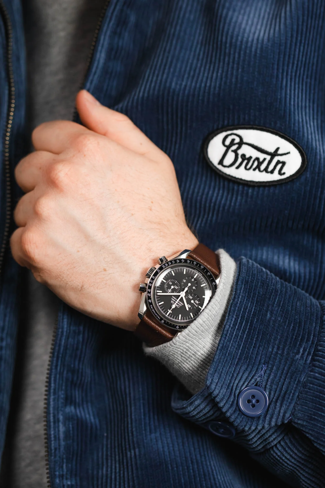 Pebro BILLY Genuine Goatskin Leather Watch Strap in DARK BROWN - Image 5