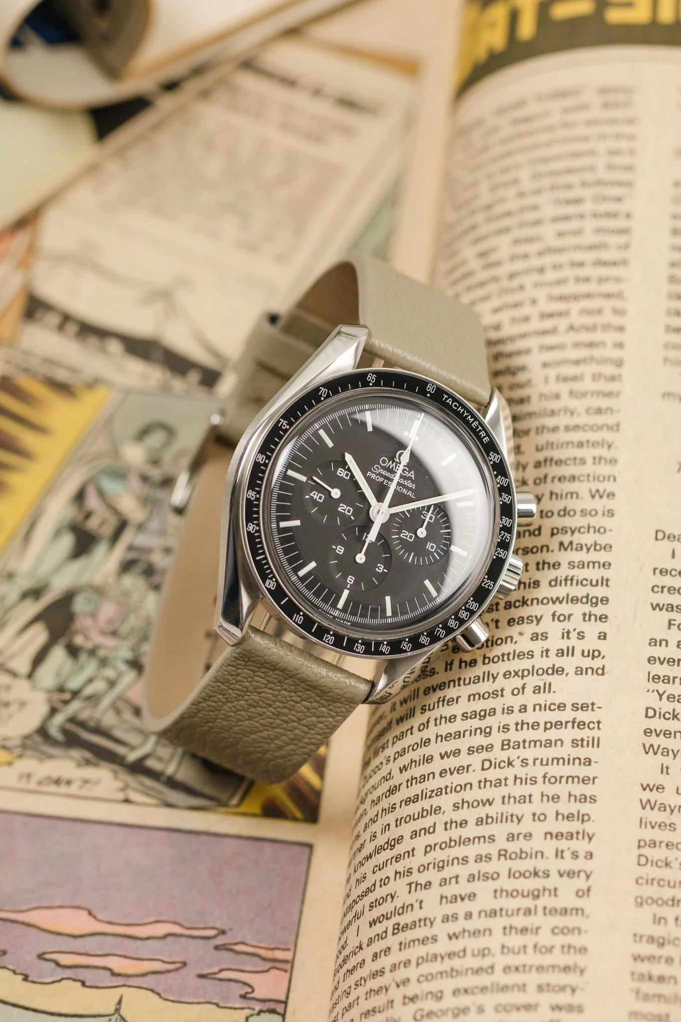 Pebro BILLY Genuine Goatskin Leather Watch Strap in GREY - Image 4