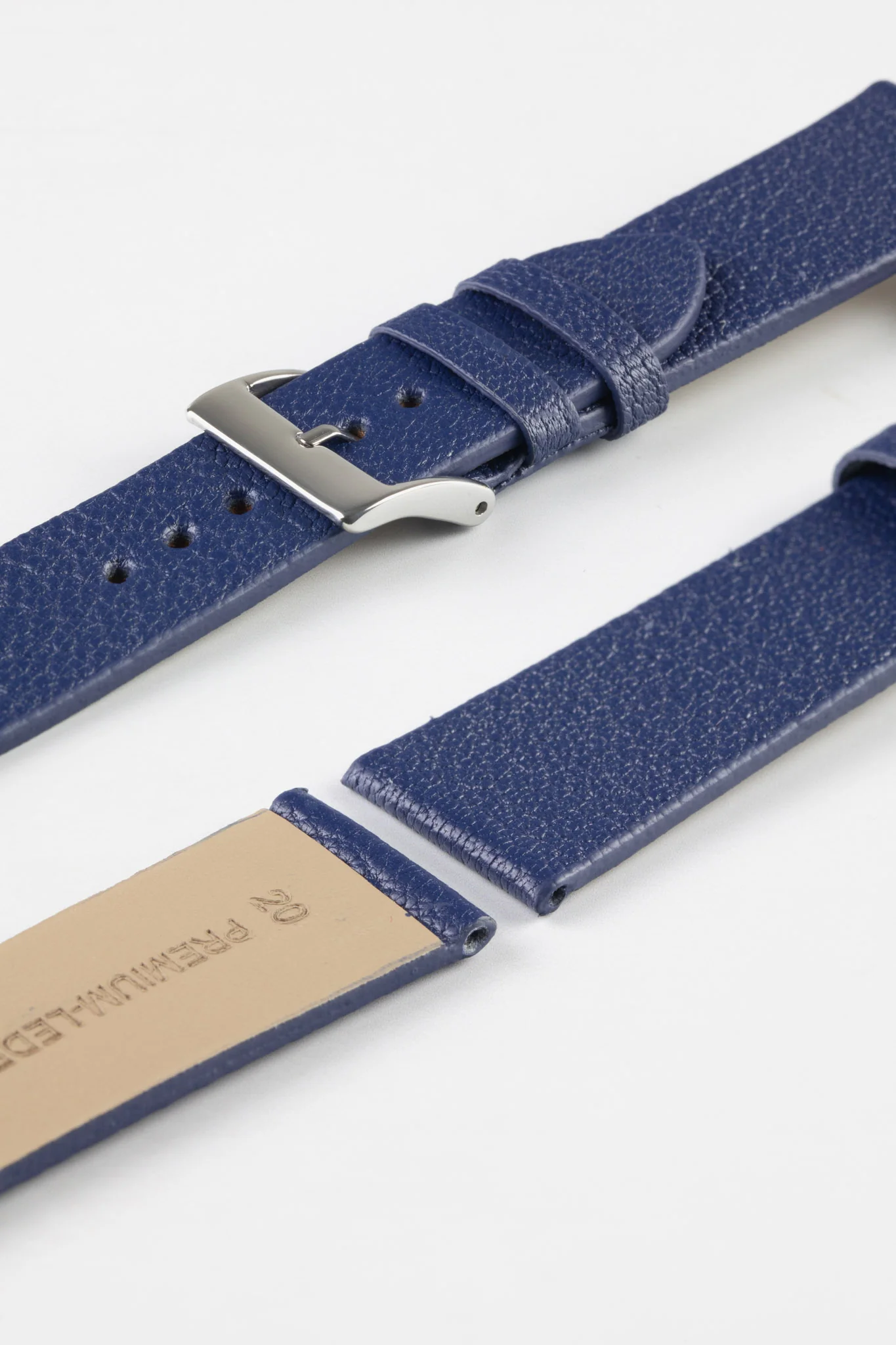 Pebro BILLY Genuine Goatskin Leather Watch Strap in NAVY BLUE - Image 6