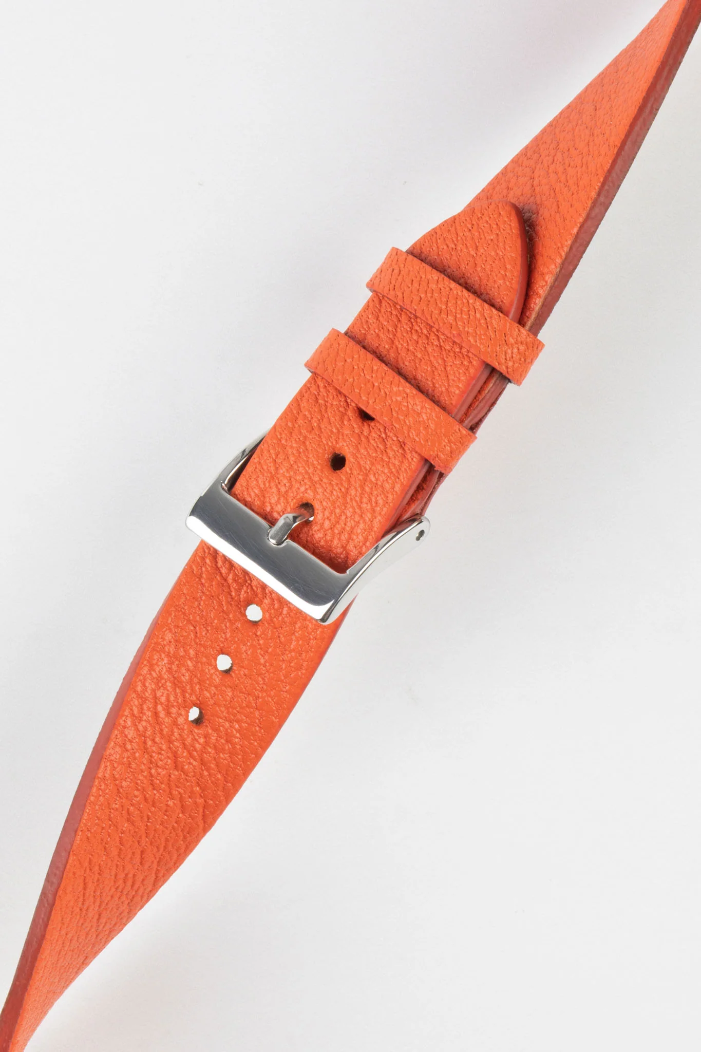 Pebro BILLY Genuine Goatskin Leather Watch Strap in ORANGE - Image 4