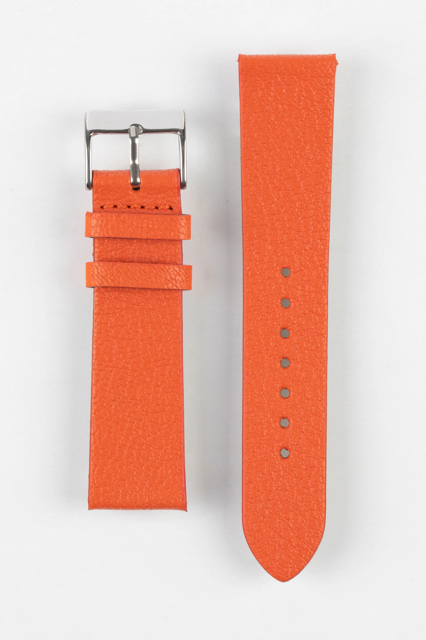 Pebro BILLY Genuine Goatskin Leather Watch Strap in ORANGE - Image 8