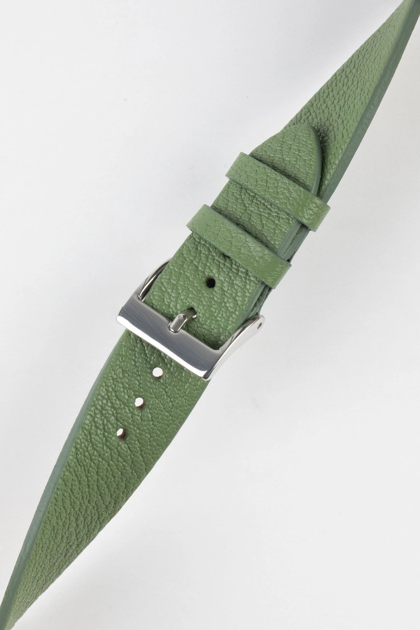 Pebro BILLY Genuine Goatskin Leather Watch Strap in SAGE GREEN - Image 5