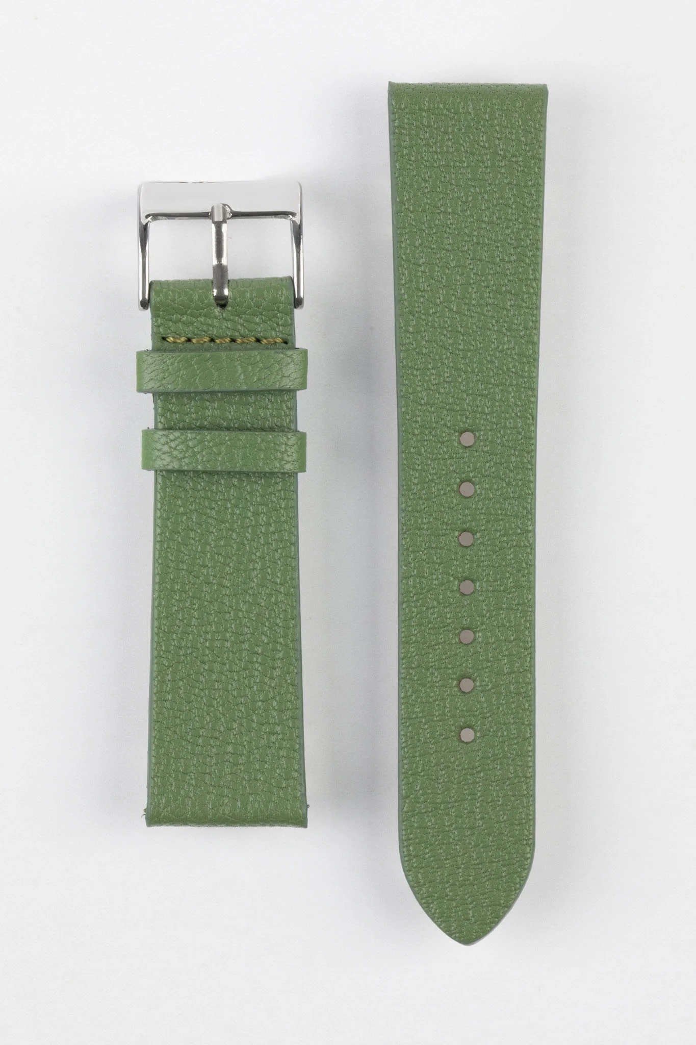 Pebro BILLY Genuine Goatskin Leather Watch Strap in SAGE GREEN - Image 8